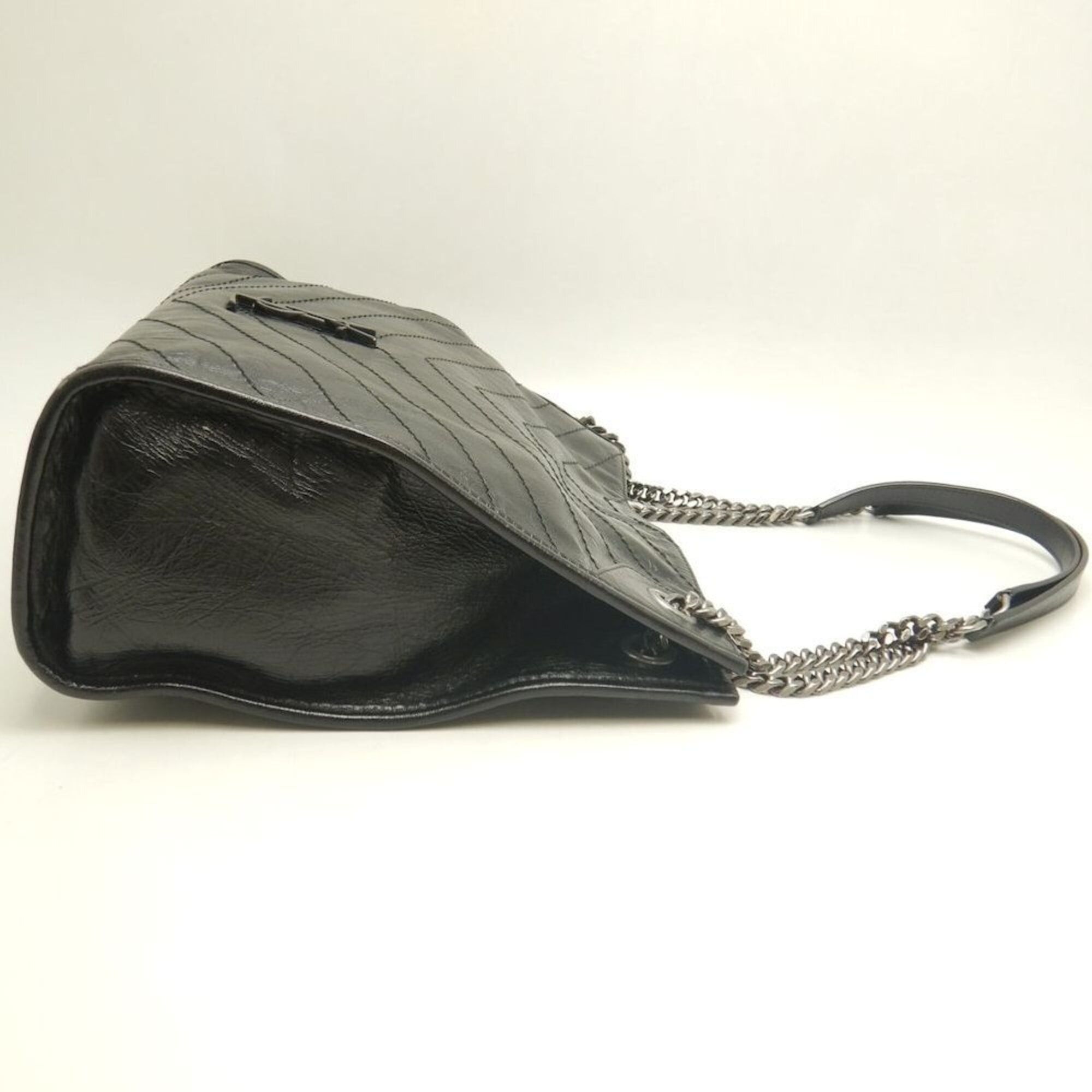 Saint Laurent Paris YVES SAINT LAURENT Niki Shopping Bag 577999 Shoulder Black Women's 253824 Size ONE SIZE - 6 Thumbnail