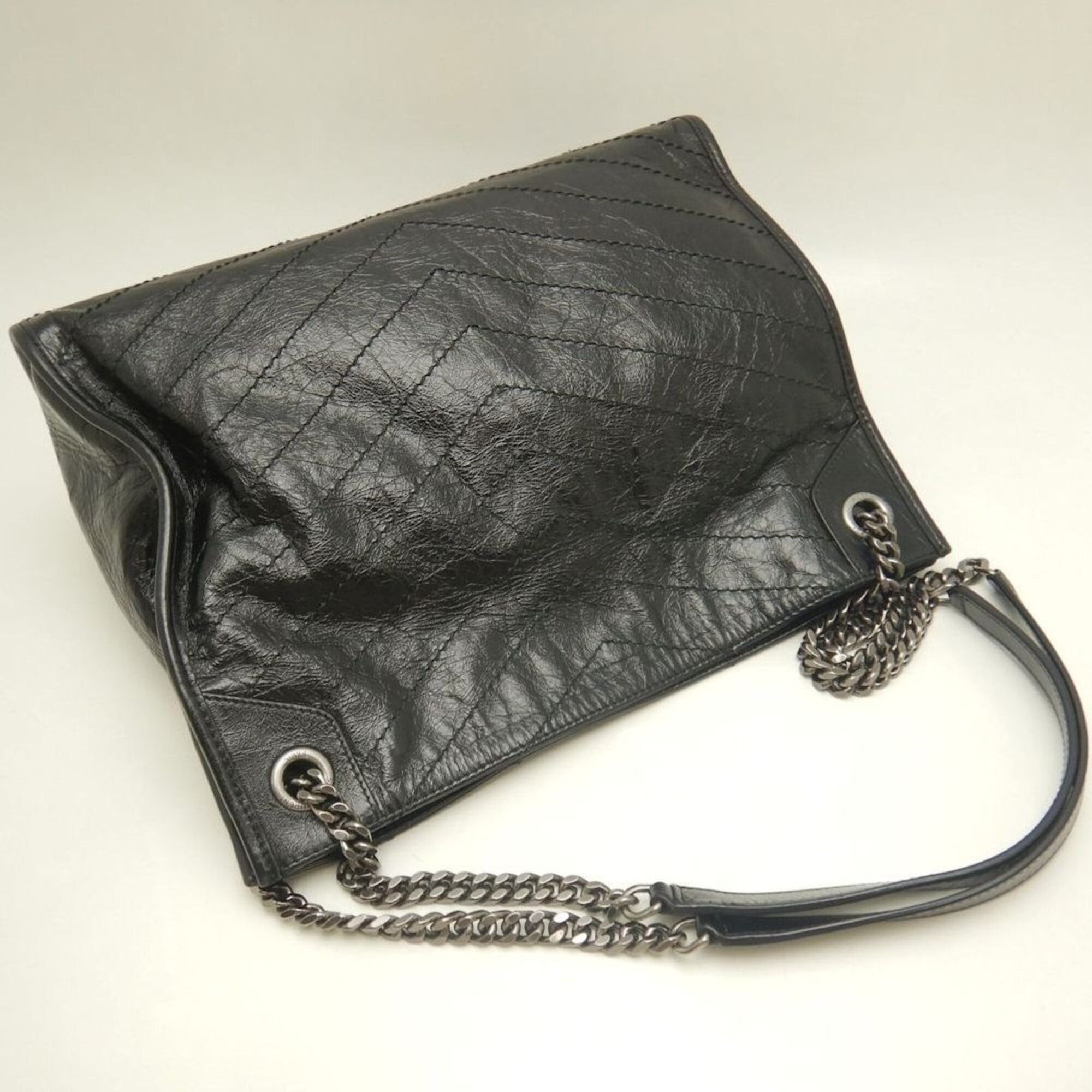 Saint Laurent Paris YVES SAINT LAURENT Niki Shopping Bag 577999 Shoulder Black Women's 253824 Size ONE SIZE - 3 Thumbnail