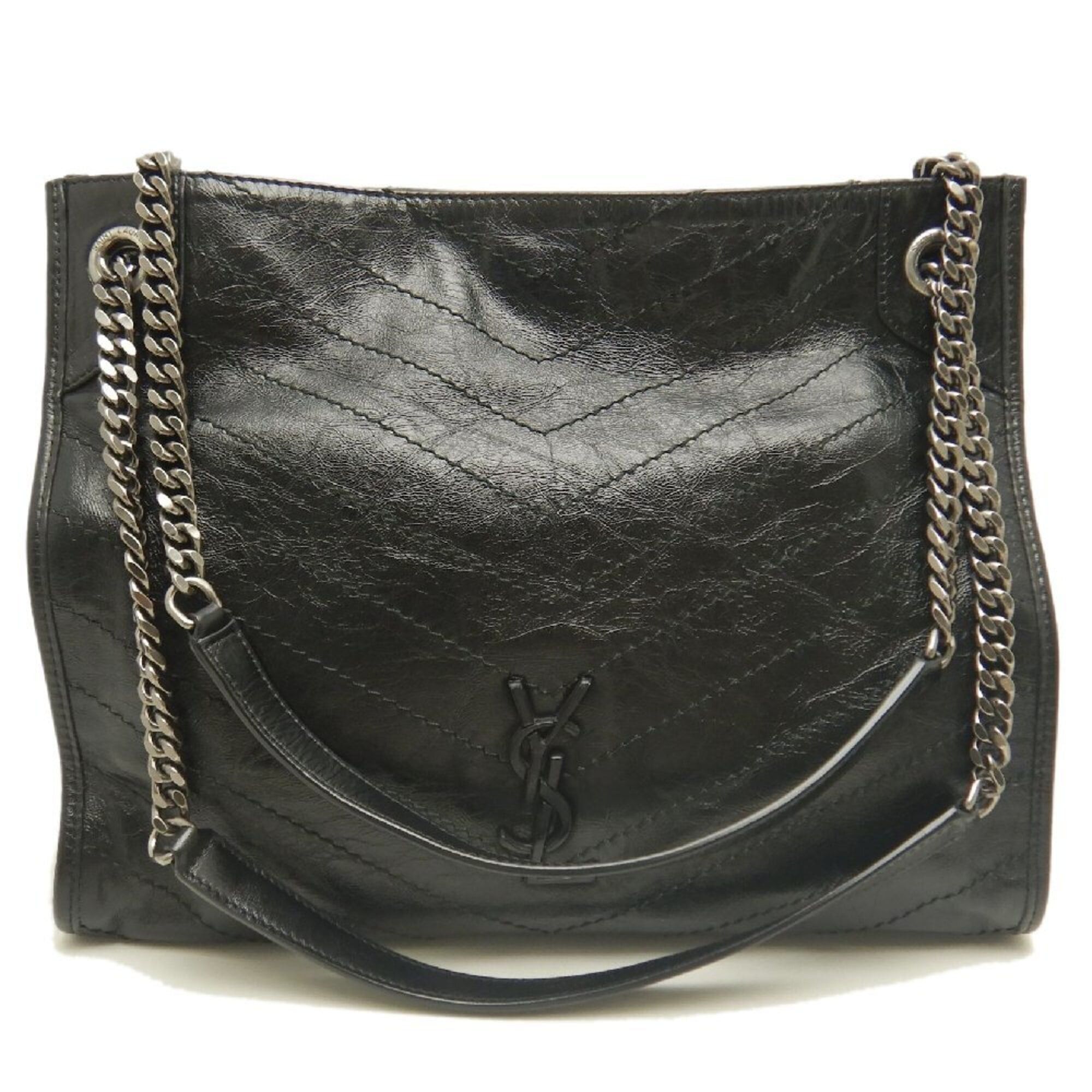 Saint Laurent Paris YVES SAINT LAURENT Niki Shopping Bag 577999 Shoulder Black Women's 253824 Size ONE SIZE - 2 Thumbnail