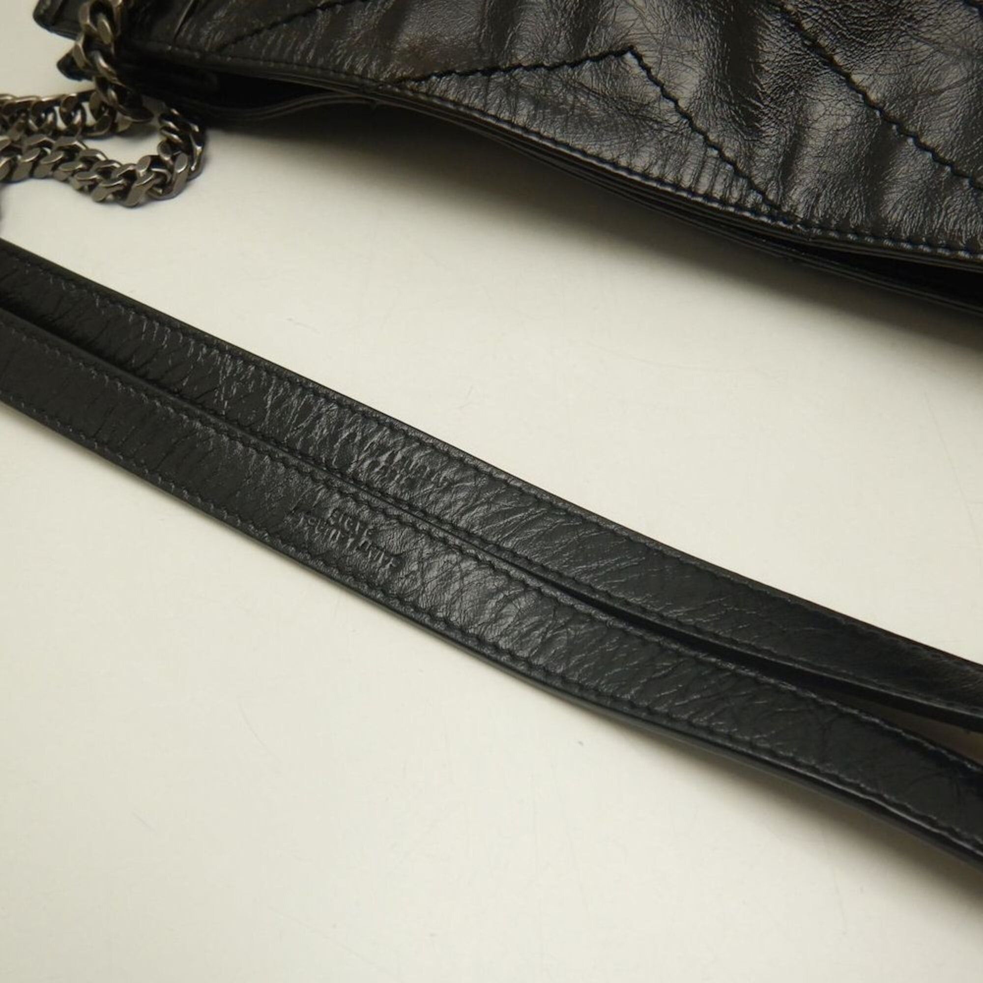 Saint Laurent Paris YVES SAINT LAURENT Niki Shopping Bag 577999 Shoulder Black Women's 253824 Size ONE SIZE - 8 Thumbnail
