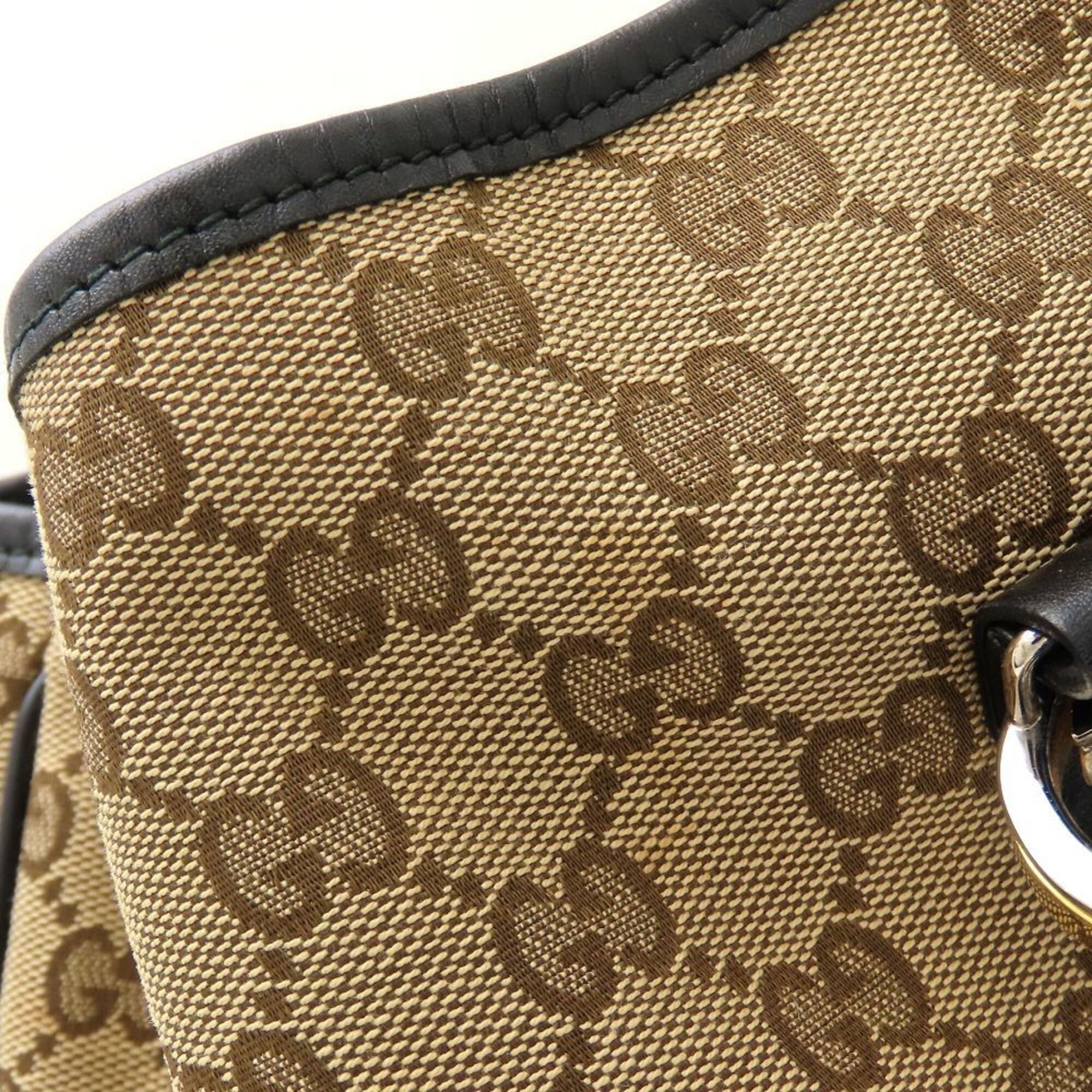 Gucci GUCCI 232957 Tote Bag GG Canvas x Leather Beige Black Women's 353274 Size ONE SIZE - 13 Thumbnail