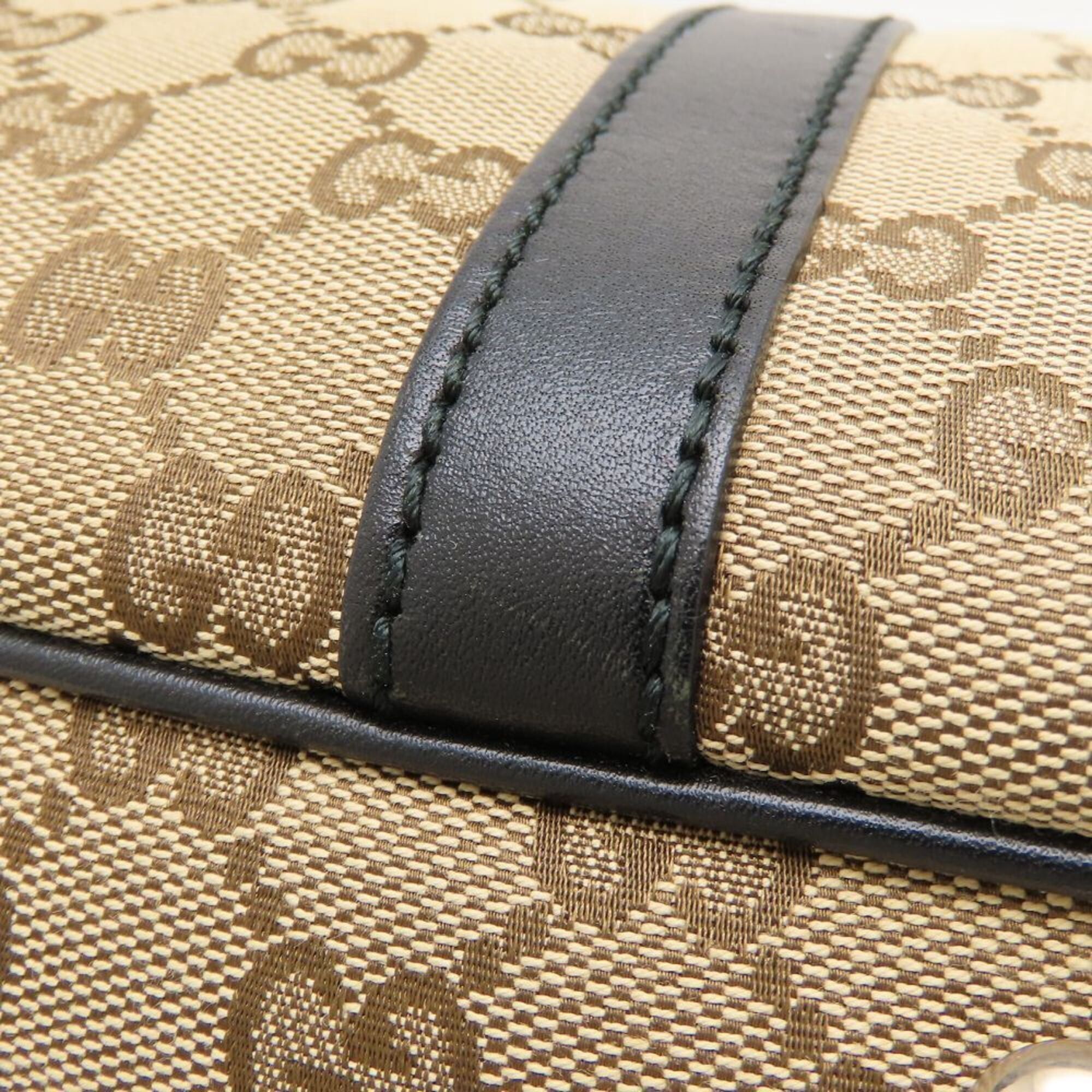 Gucci GUCCI 232957 Tote Bag GG Canvas x Leather Beige Black Women's 353274 Size ONE SIZE - 16 Thumbnail