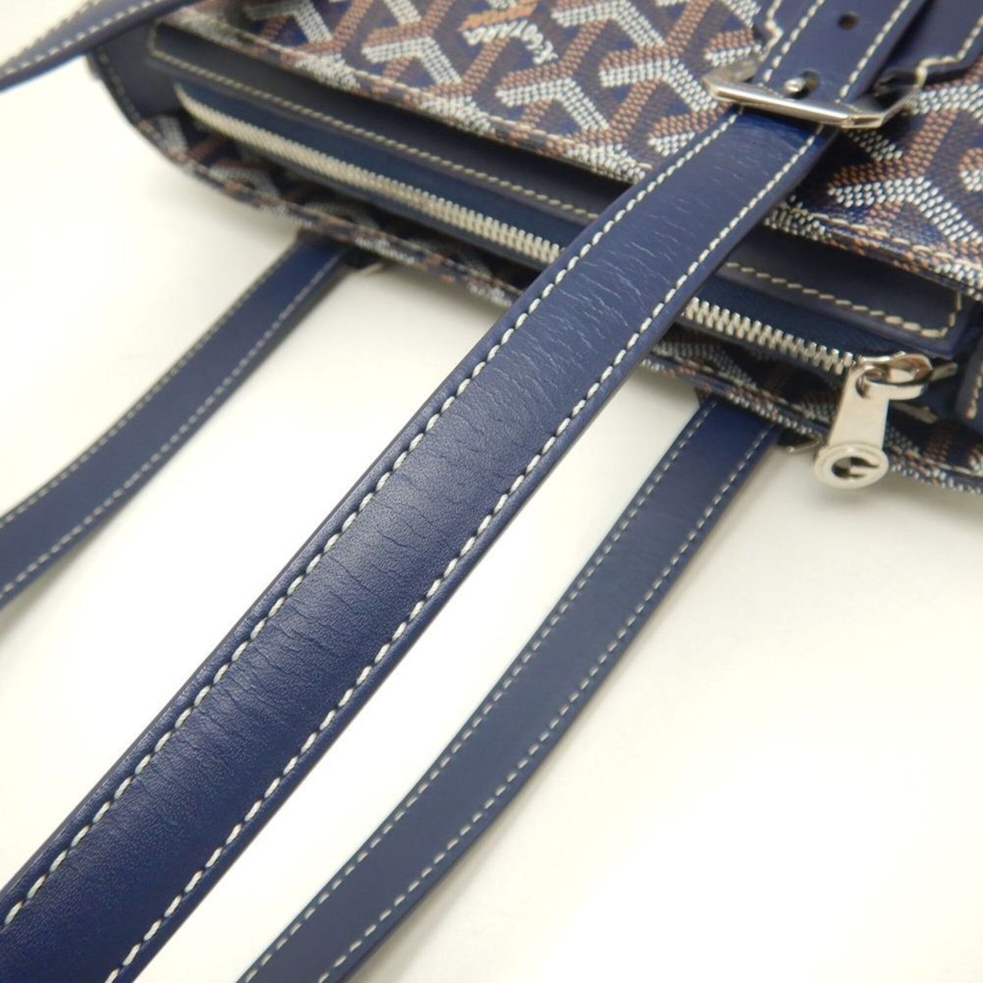 Goyard Goyard Marie-Galante PM Goyardine Canvas Tote Bag Navy Women's 253807 Size ONE SIZE - 8 Thumbnail