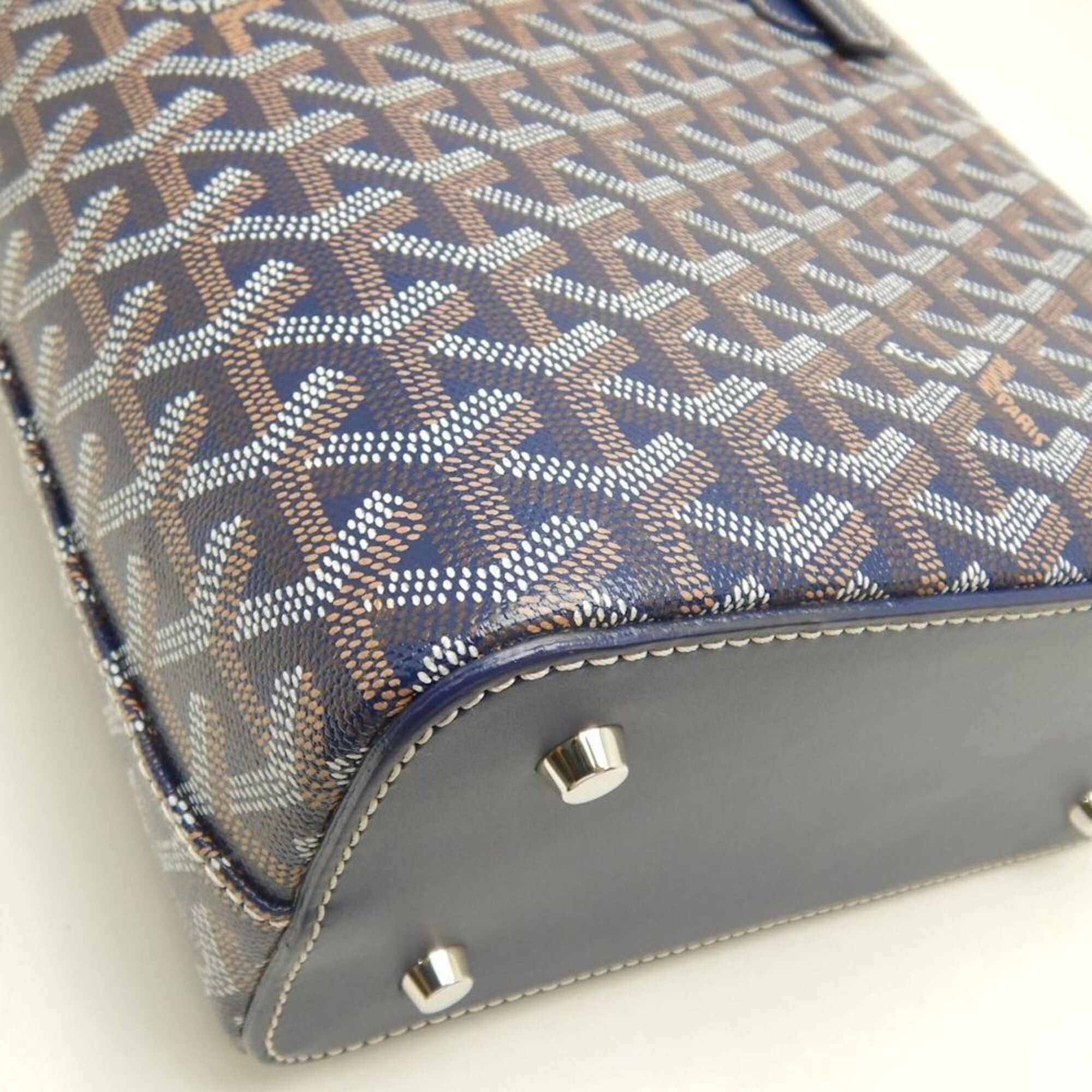 Goyard Goyard Marie-Galante PM Goyardine Canvas Tote Bag Navy Women's 253807 Size ONE SIZE - 13 Thumbnail