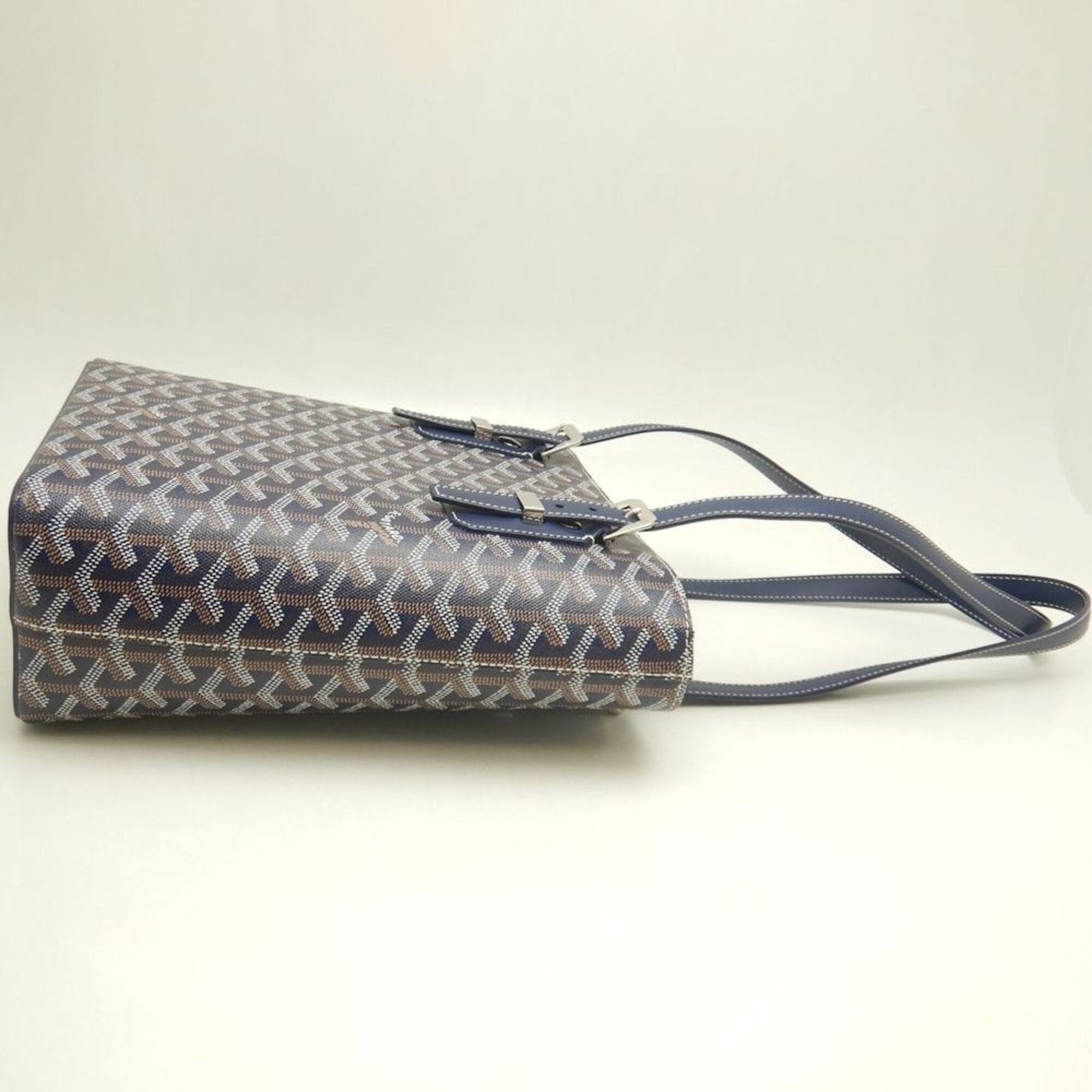 Goyard Goyard Marie-Galante PM Goyardine Canvas Tote Bag Navy Women's 253807 Size ONE SIZE - 5 Thumbnail
