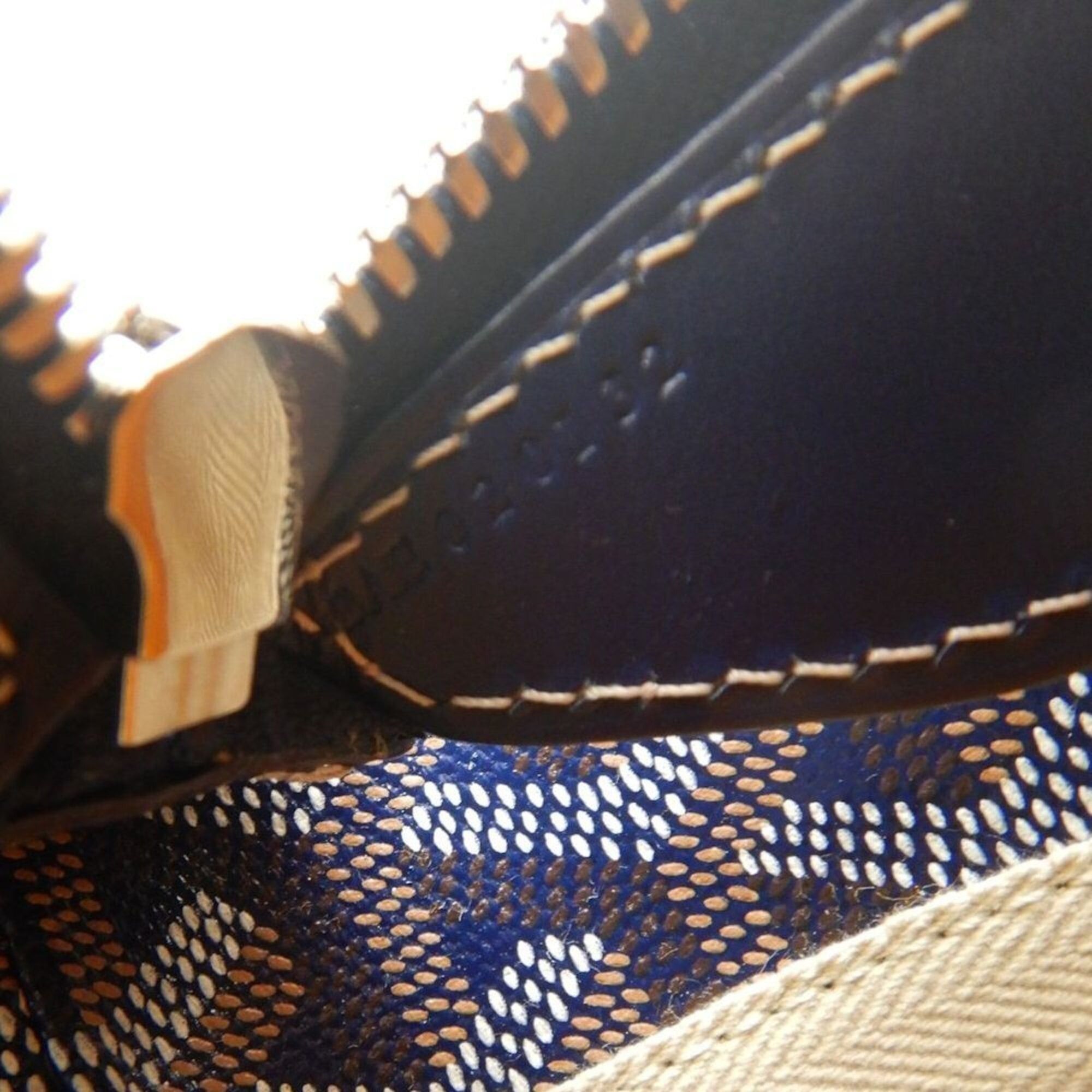 Goyard Goyard Marie-Galante PM Goyardine Canvas Tote Bag Navy Women's 253807 Size ONE SIZE - 18 Thumbnail