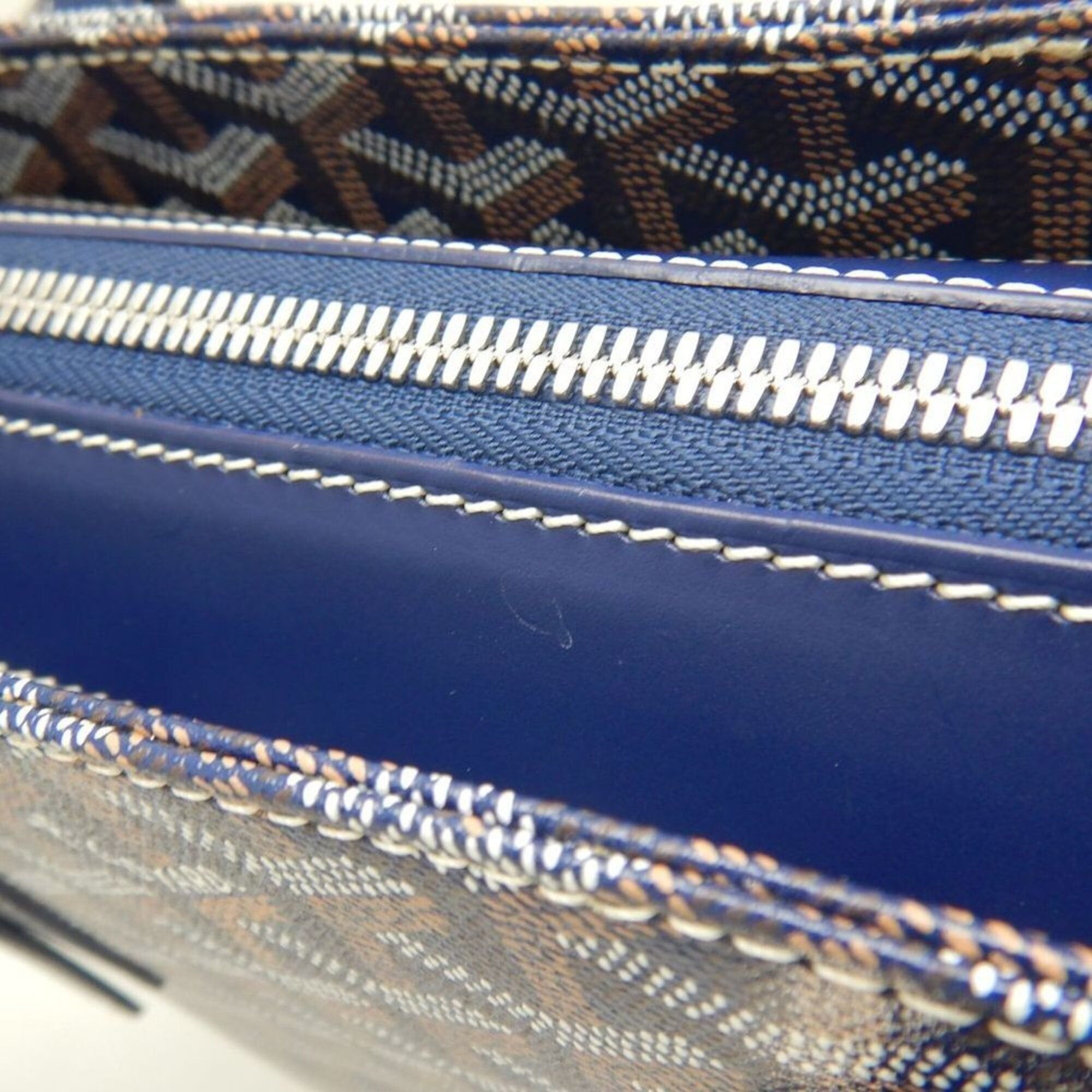 Goyard Goyard Marie-Galante PM Goyardine Canvas Tote Bag Navy Women's 253807 Size ONE SIZE - 12 Thumbnail