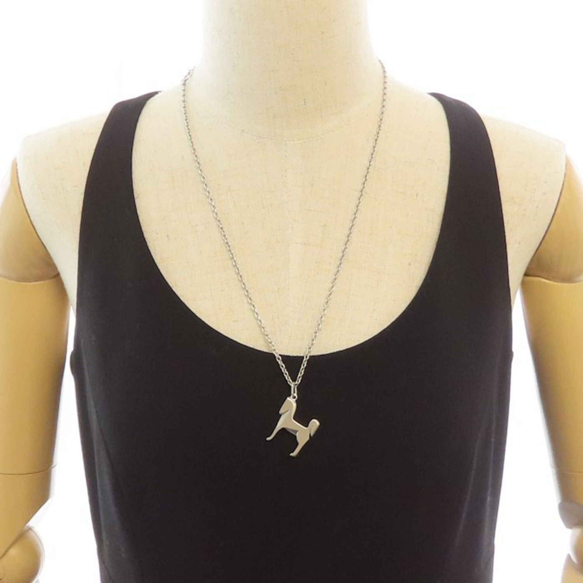 Hermes HERMES Panache Necklace, Metal, Women's, H077298FB00 295491 Size ONE SIZE - 3 Thumbnail