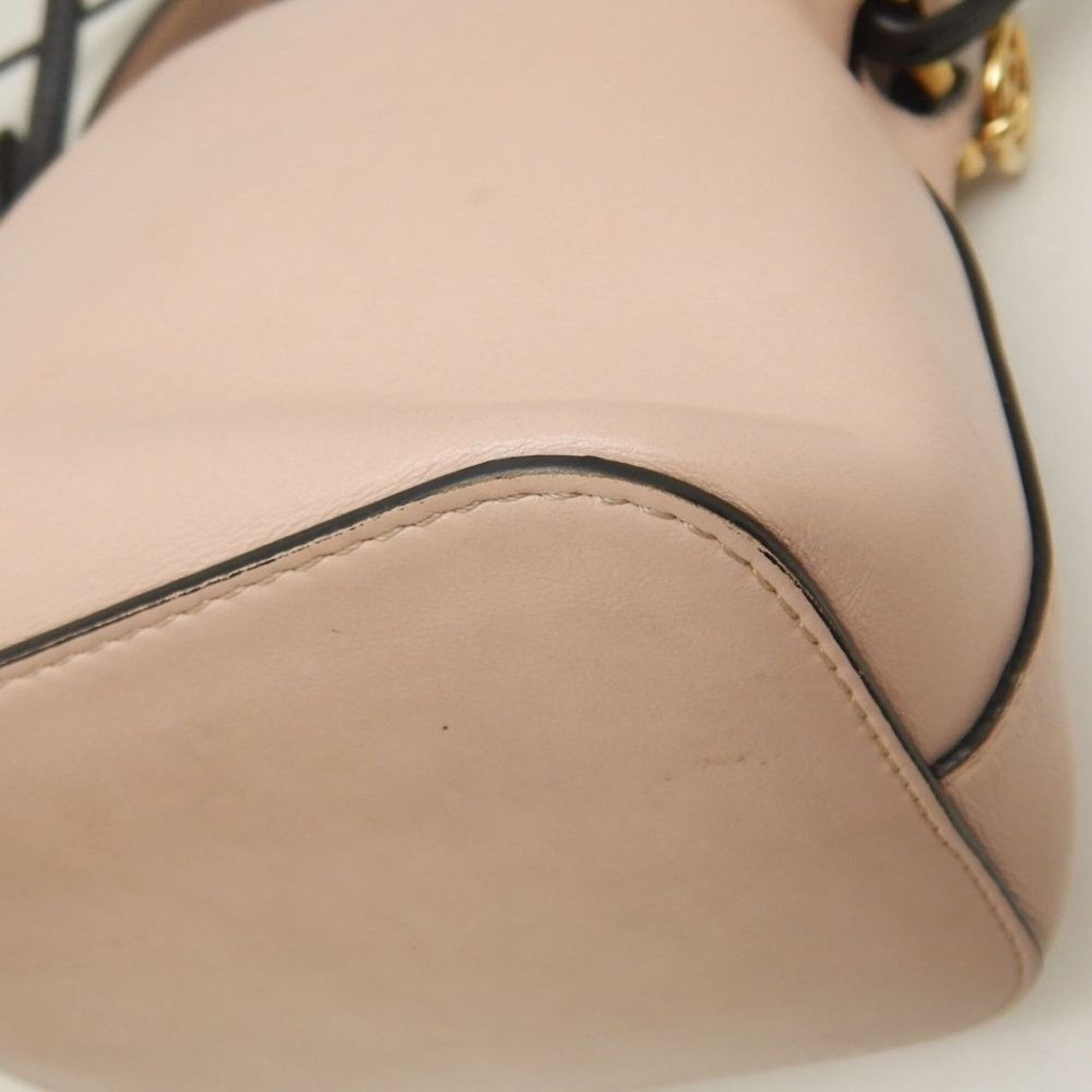 Fendi FENDI Montresor 8BS010 Shoulder Bag, Leather, Pink/Black, Women's, 253813 Size ONE SIZE - 20 Thumbnail
