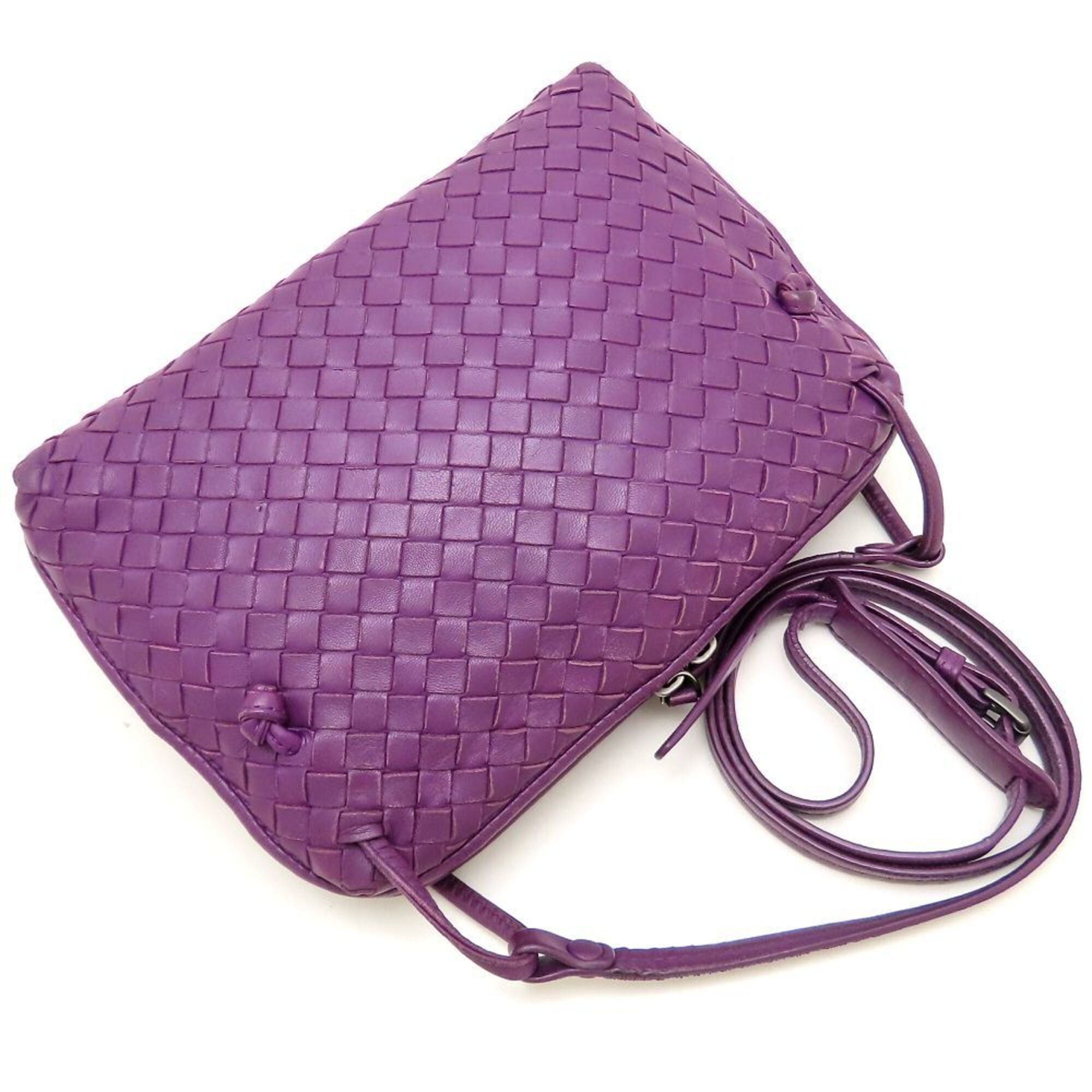 Bottega Veneta BOTTEGA VENETA Nodini Intrecciato Shoulder Bag 245354 Leather Purple Women's 353273 Size ONE SIZE - 5 Thumbnail