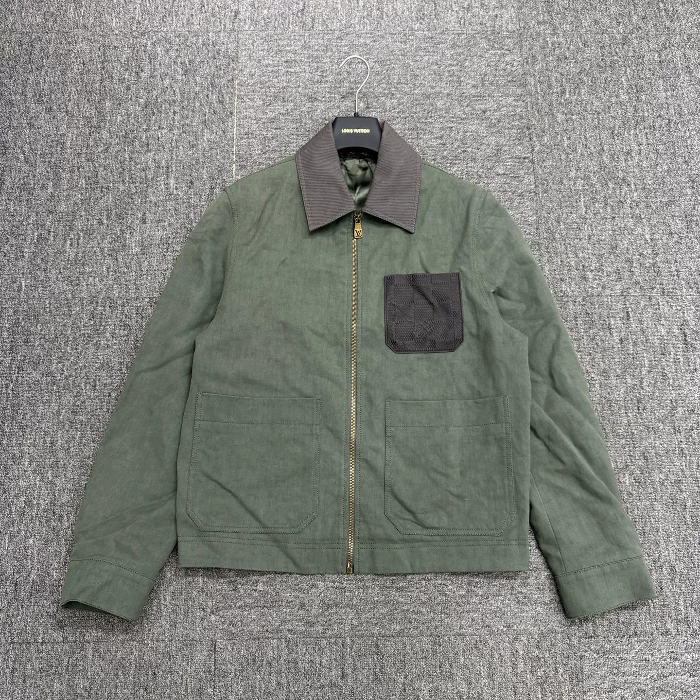 Louis Vuitton Louis Vuitton Green Linen Pocket Jacket Size S Size US S / EU 44-46 / 1 - 2 Thumbnail