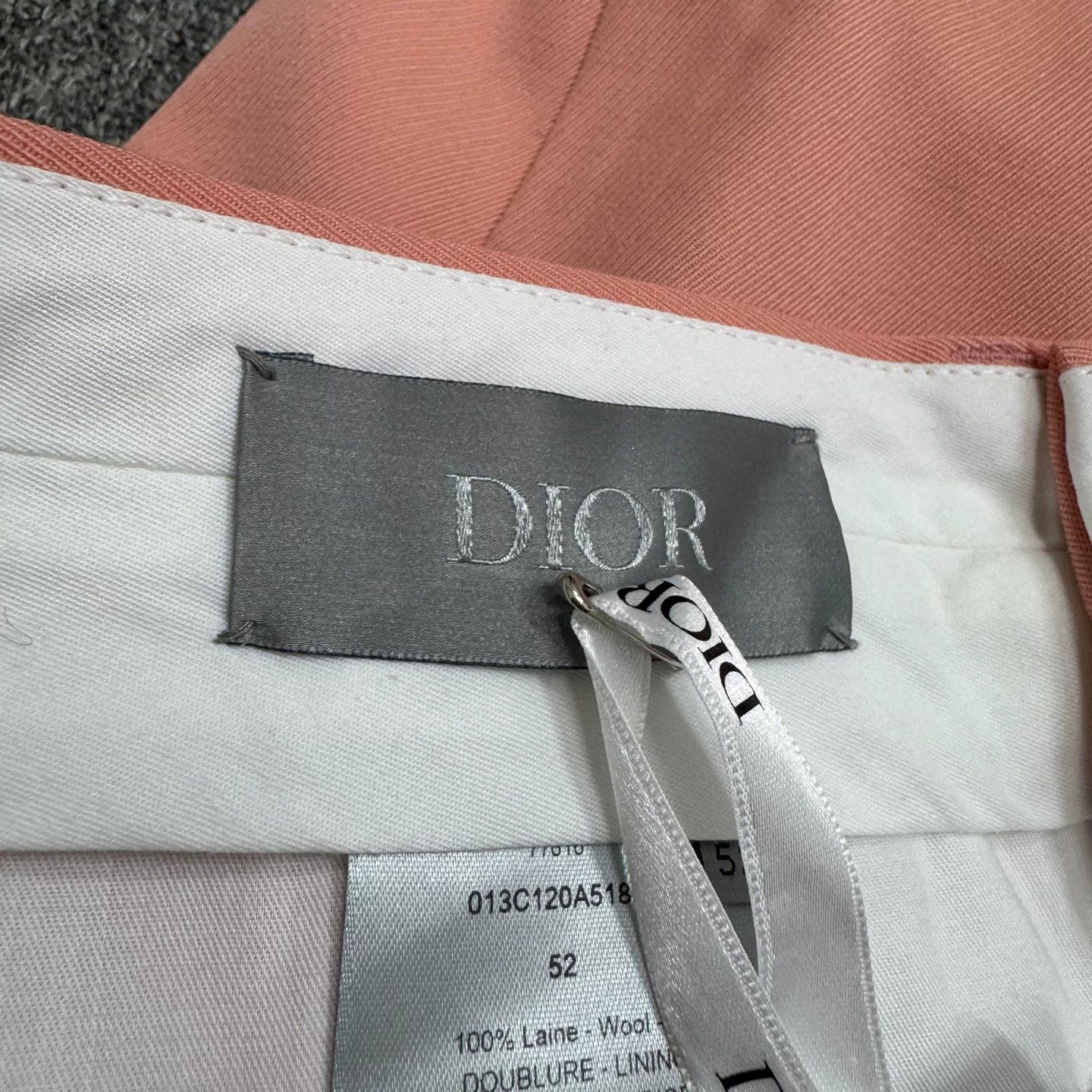 Dior Dior Pink Wool Casual Pants Size 52 Size US 36 / EU 52 - 3 Thumbnail