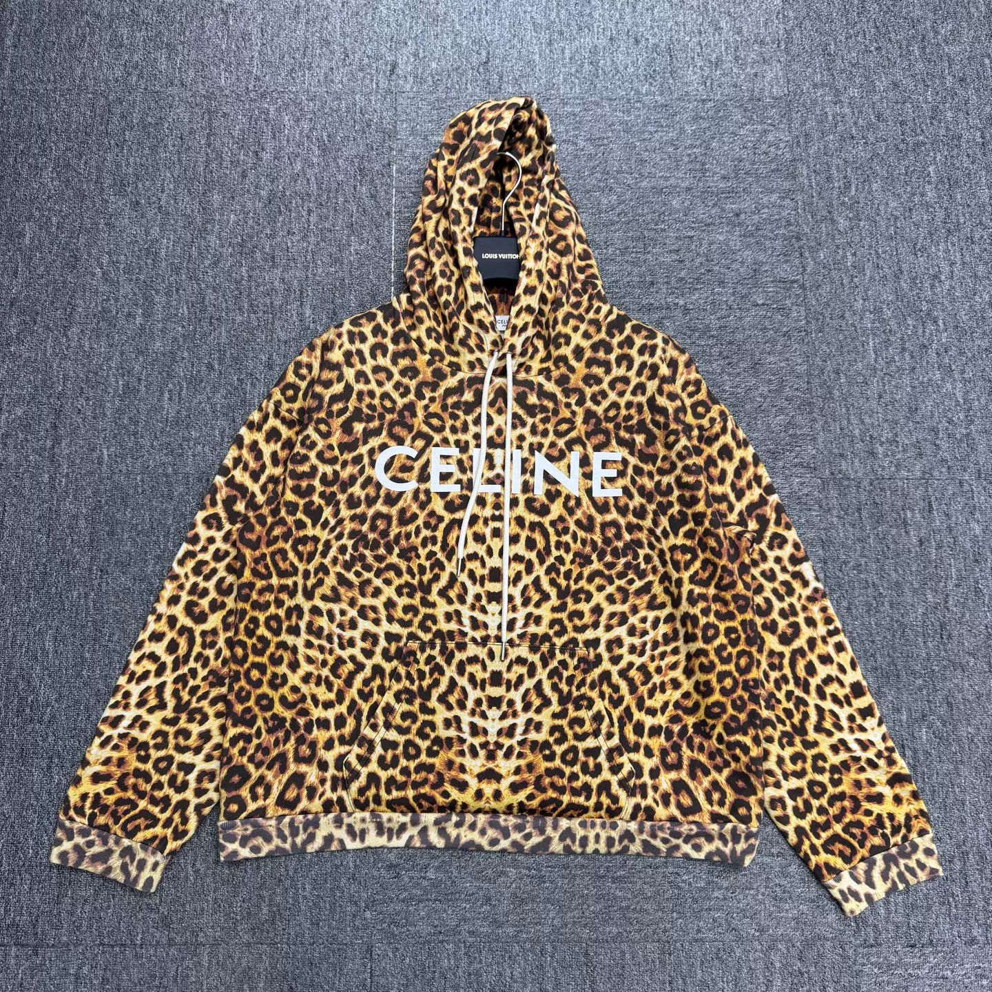 Celine Celine Leopard Print Hoodie Size M Size US M / EU 48-50 / 2 - 2 Thumbnail