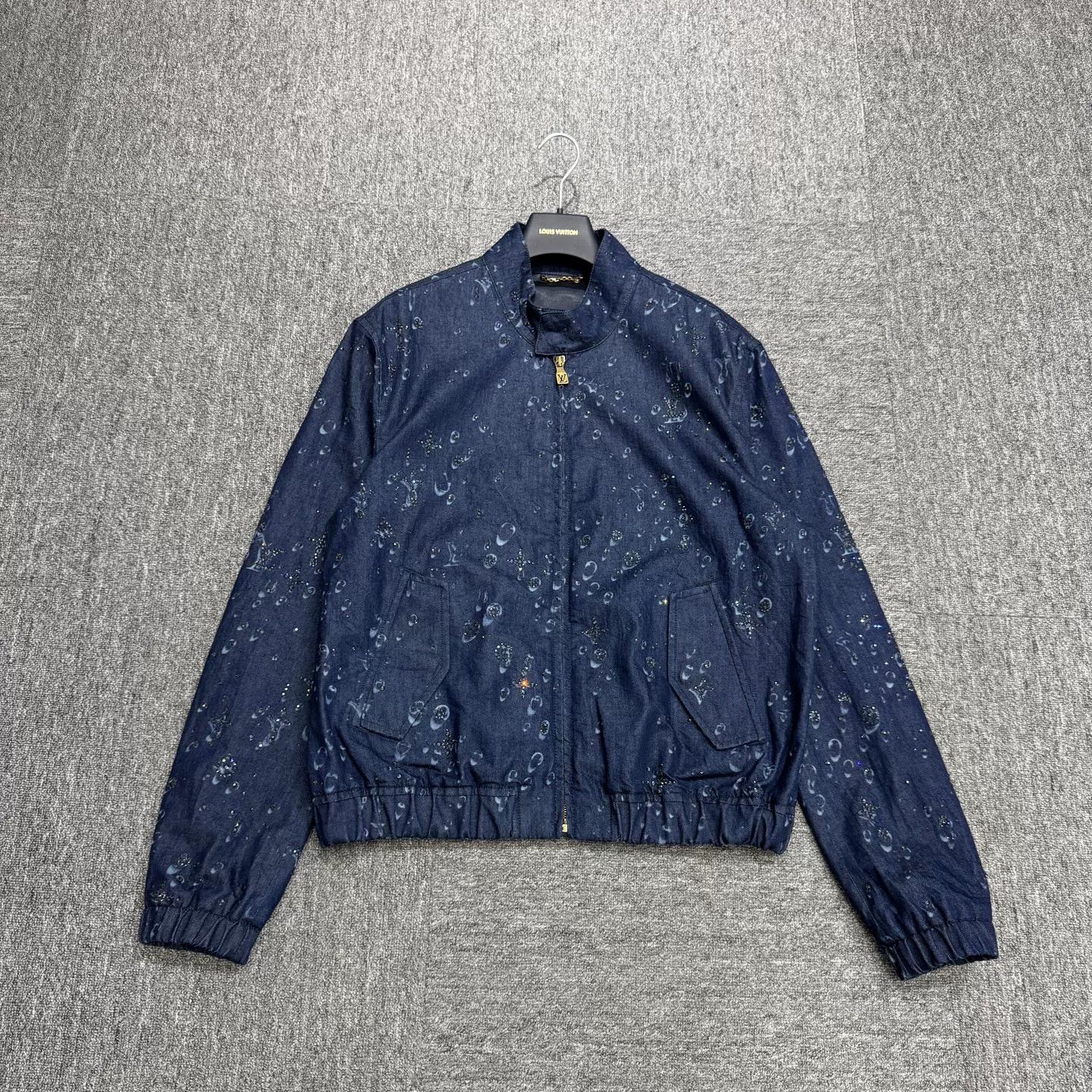 Louis Vuitton Louis Vuitton Monogram Crystal Denim Jacket Size 50 Size US M / EU 48-50 / 2 - 2 Thumbnail