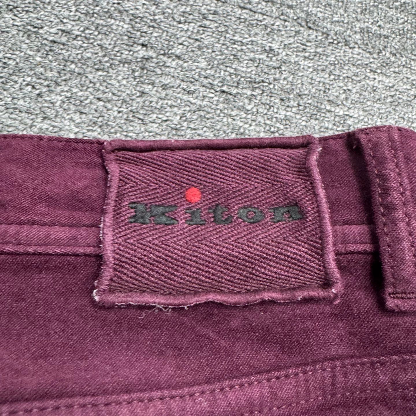 Kiton Kiton Maroon Corduroy Casual Pants Size 31 Size US 31 - 7 Thumbnail