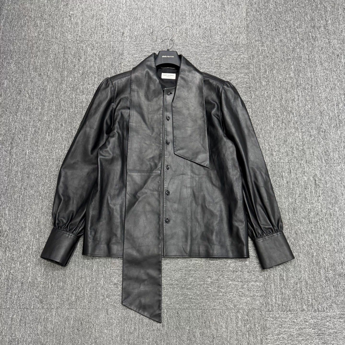 Saint Laurent Paris Saint Laurent Lambskin Leather Bow Jacket Size M Size US M / EU 48-50 / 2 - 5 Thumbnail