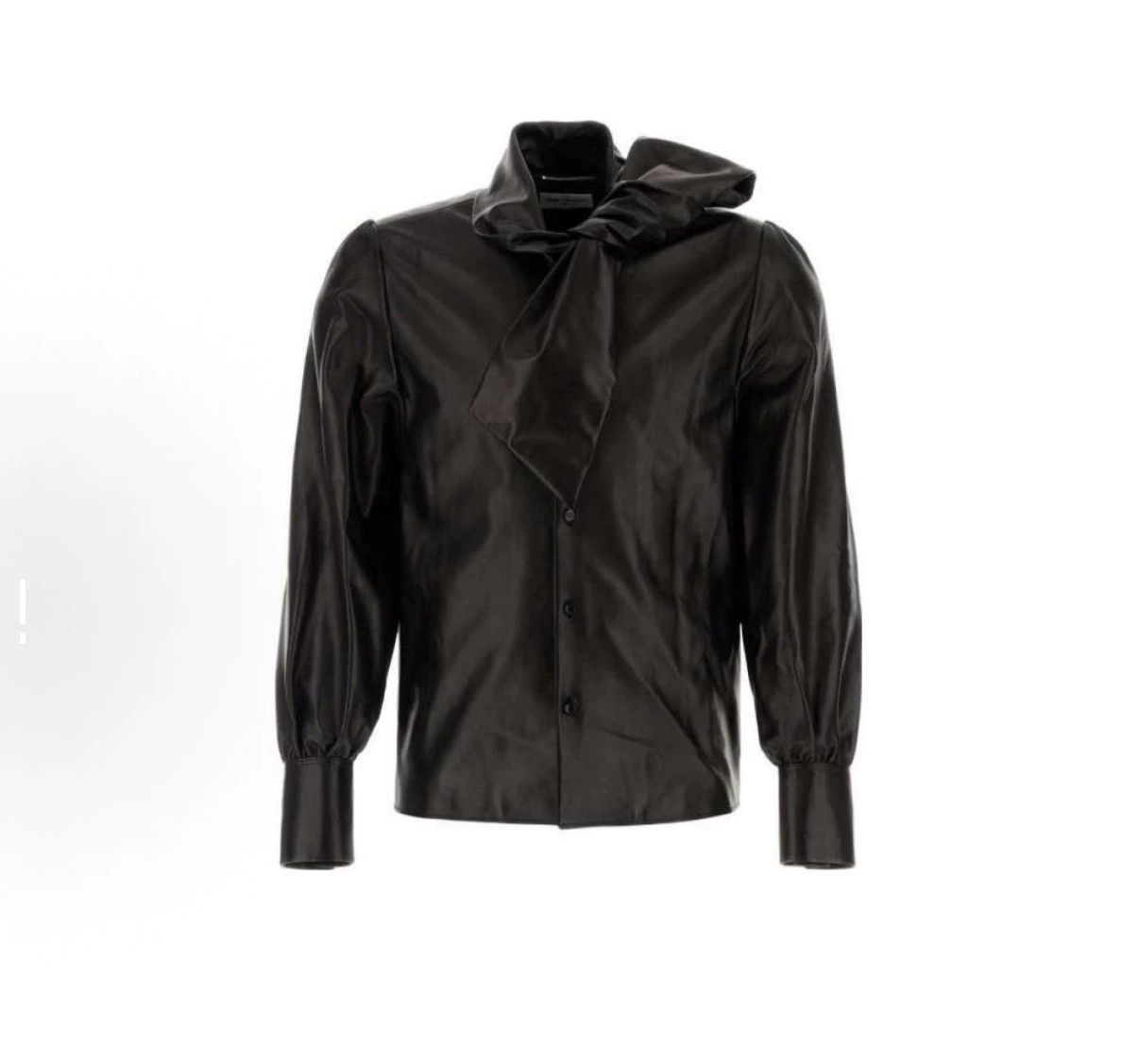 Saint Laurent Paris Saint Laurent Lambskin Leather Bow Jacket Size M Size US M / EU 48-50 / 2 - 4 Thumbnail