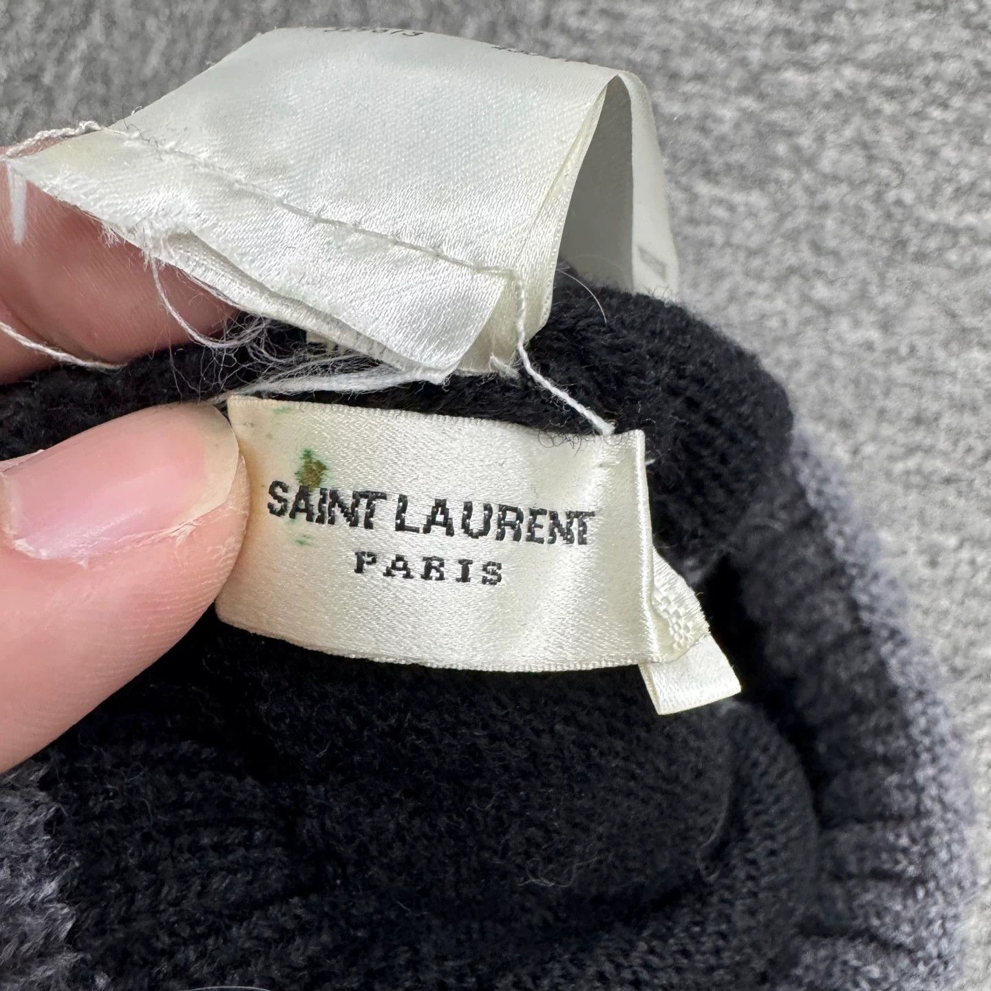 Saint Laurent Paris Saint Laurent Striped Wool Beanie One Size Size ONE SIZE - 4 Thumbnail
