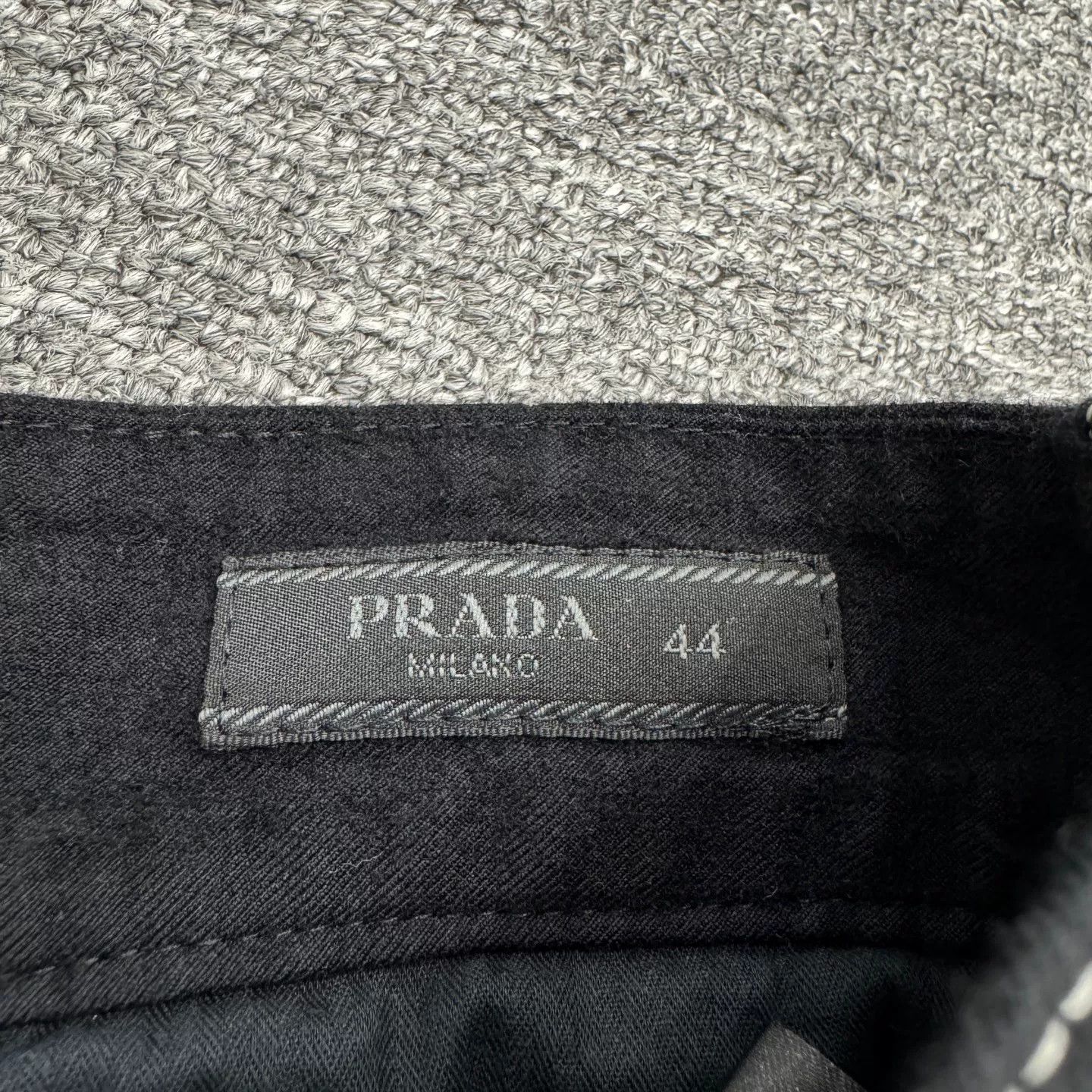 Prada Prada Contrast Stitch Virgin Wool Pants Size 28 Size US 28 / EU 44 - 4 Thumbnail
