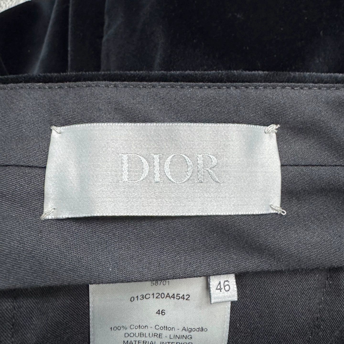 Dior Dior Velvet Trousers Size 46 Size US 30 / EU 46 - 3 Thumbnail