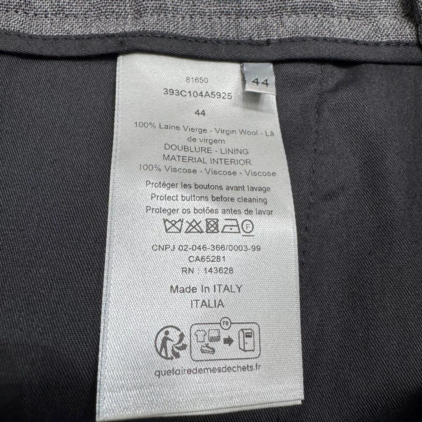 Dior Dior Gray Wool Casual Pants Size 44 Size US 28 / EU 44 - 4 Thumbnail