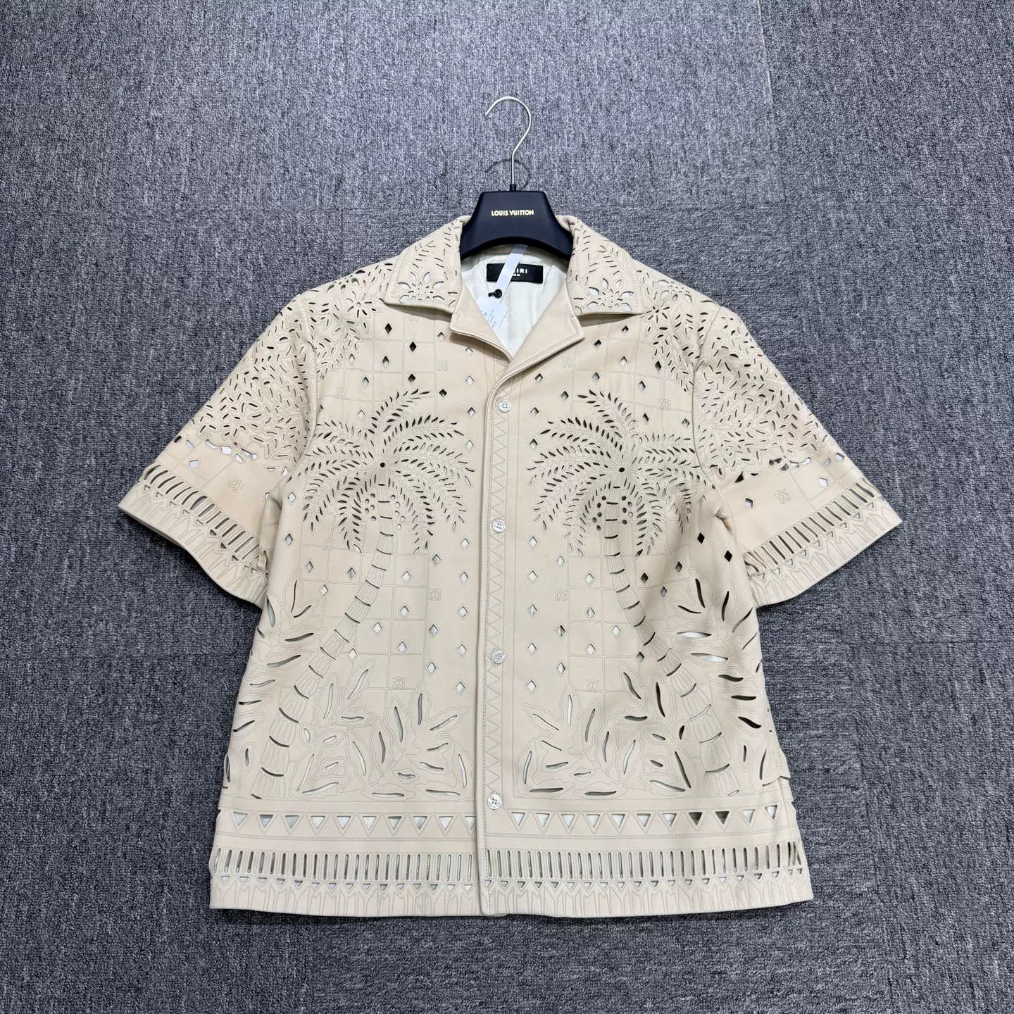 Amiri Amiri Palm Tree Cutout Leather Shirt Size S Size US S / EU 44-46 / 1 - 2 Thumbnail