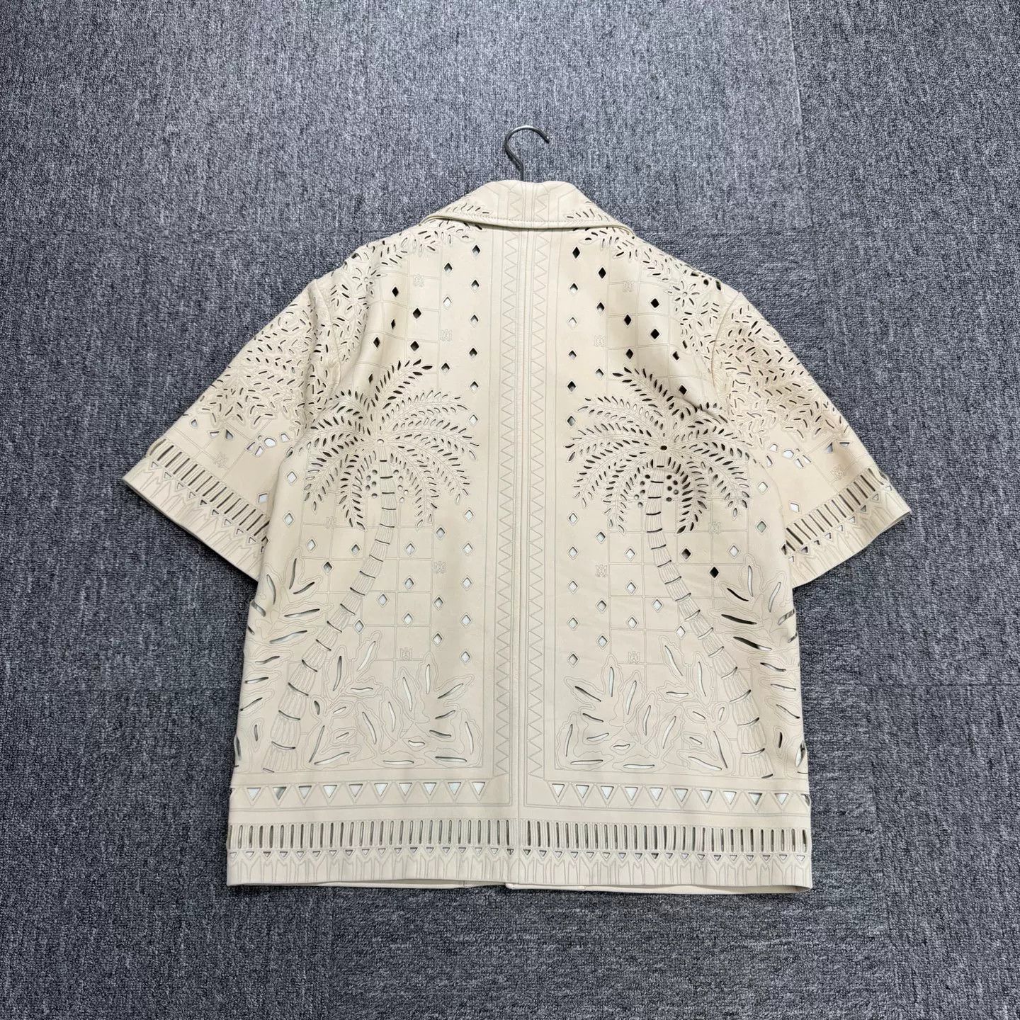 Amiri Amiri Palm Tree Cutout Leather Shirt Size S Size US S / EU 44-46 / 1 - 6 Thumbnail