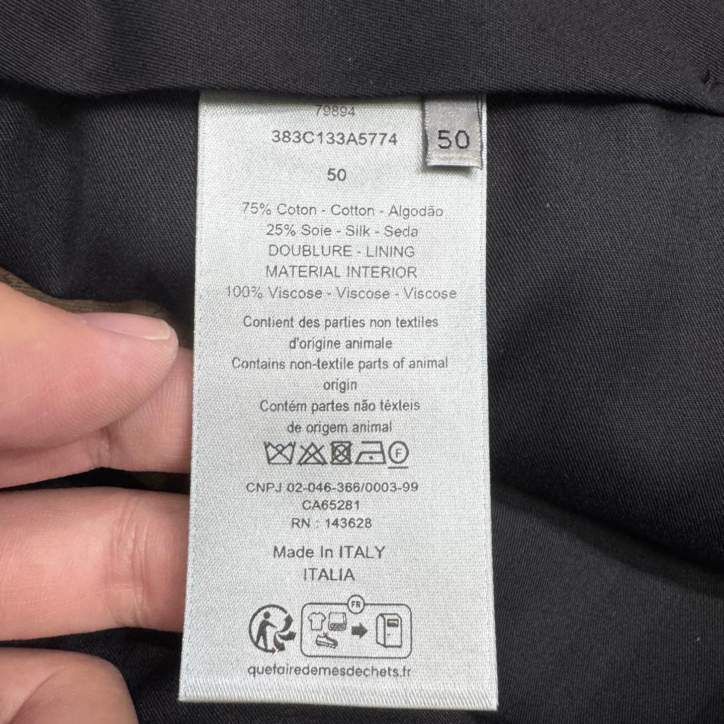 Dior Dior Cotton Silk Solid Pants Size 34 Size US 34 / EU 50 - 4 Thumbnail
