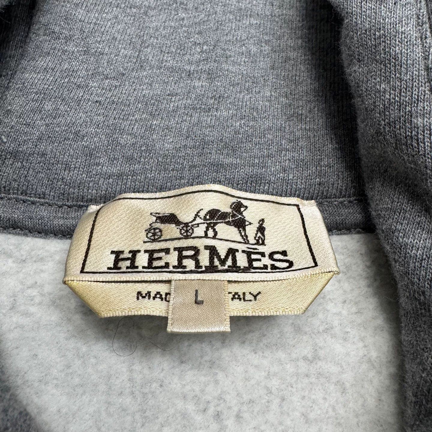 Hermes Hermès Leather Patch Hoodie Size L Size US L / EU 52-54 / 3 - 4 Thumbnail