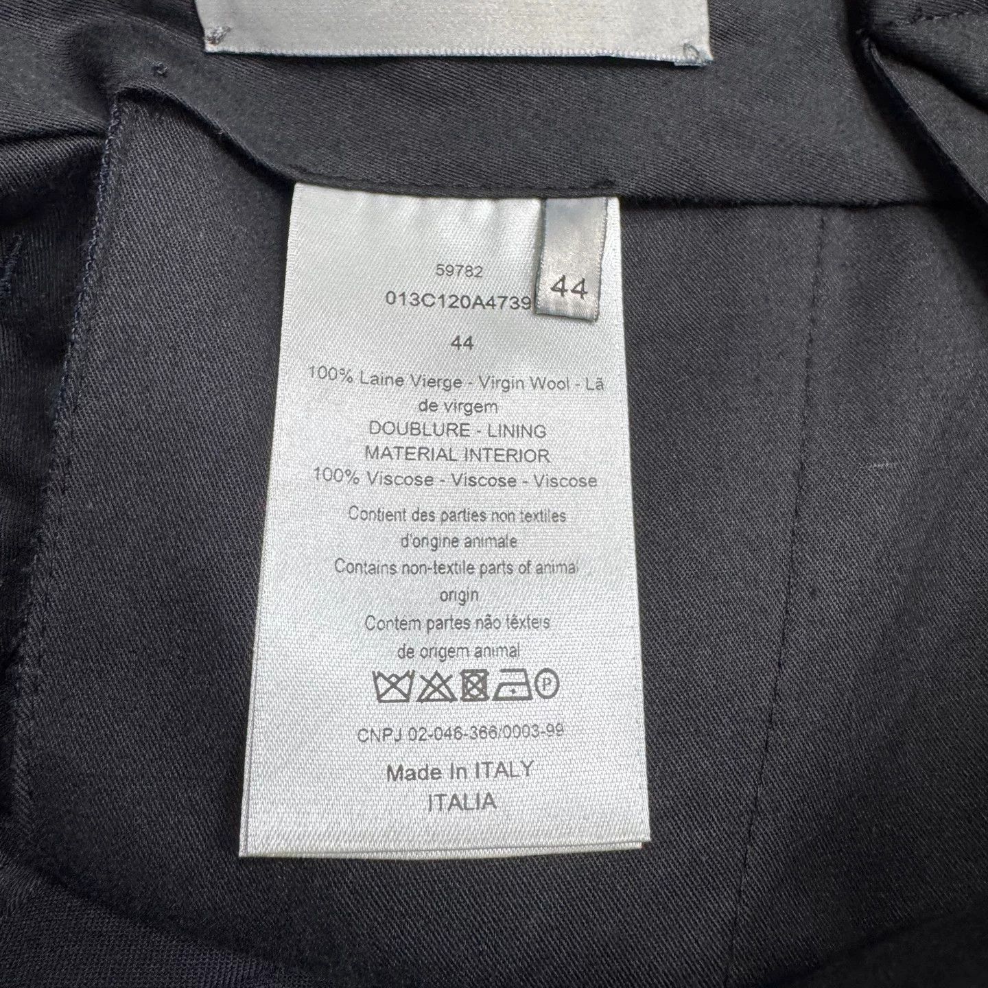 Dior Dior Black Wool Trousers Size 28 Size US 28 / EU 44 - 4 Thumbnail