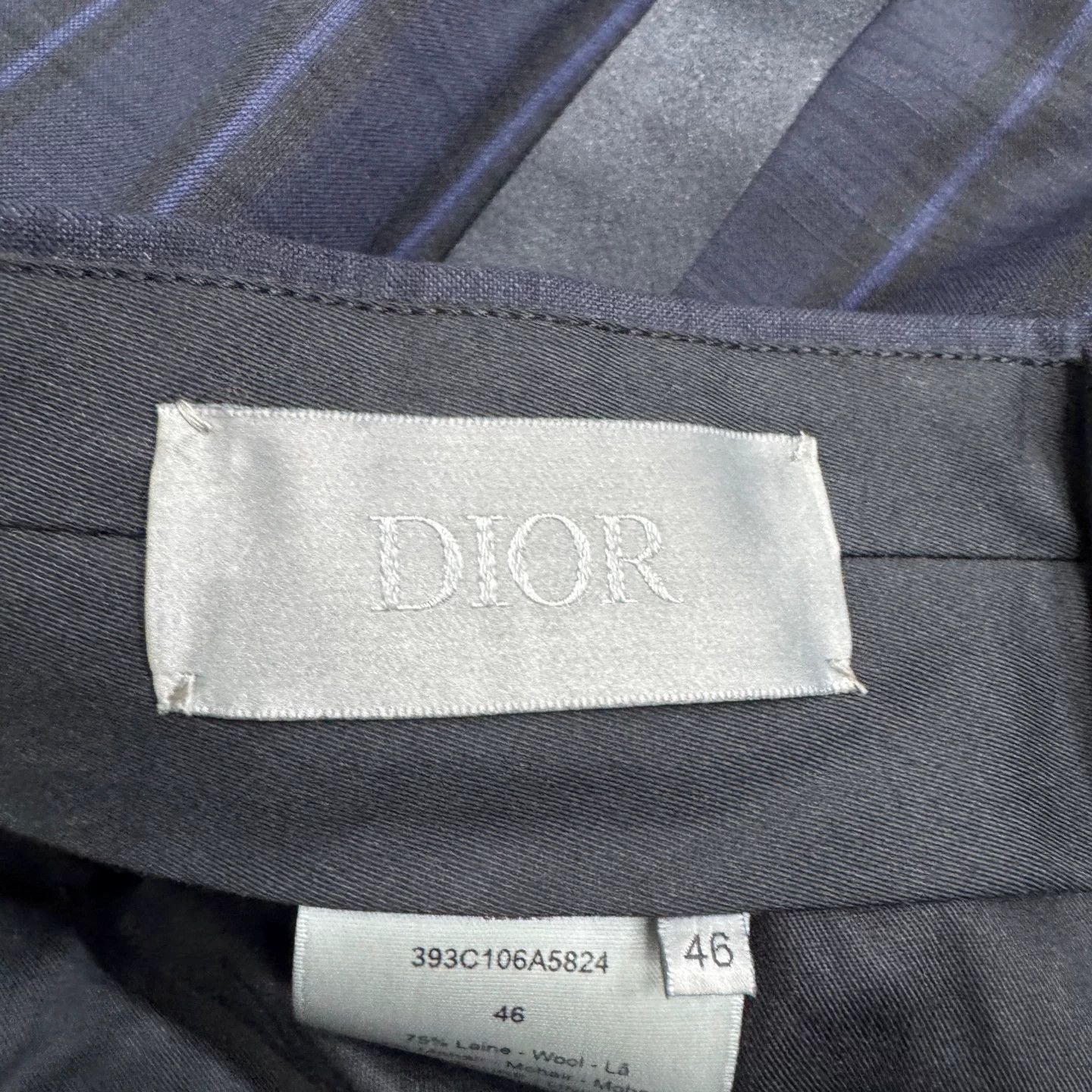 Dior Dior x Denim Tears Wool Mohair Trousers Size 30 Size US 30 / EU 46 - 3 Thumbnail