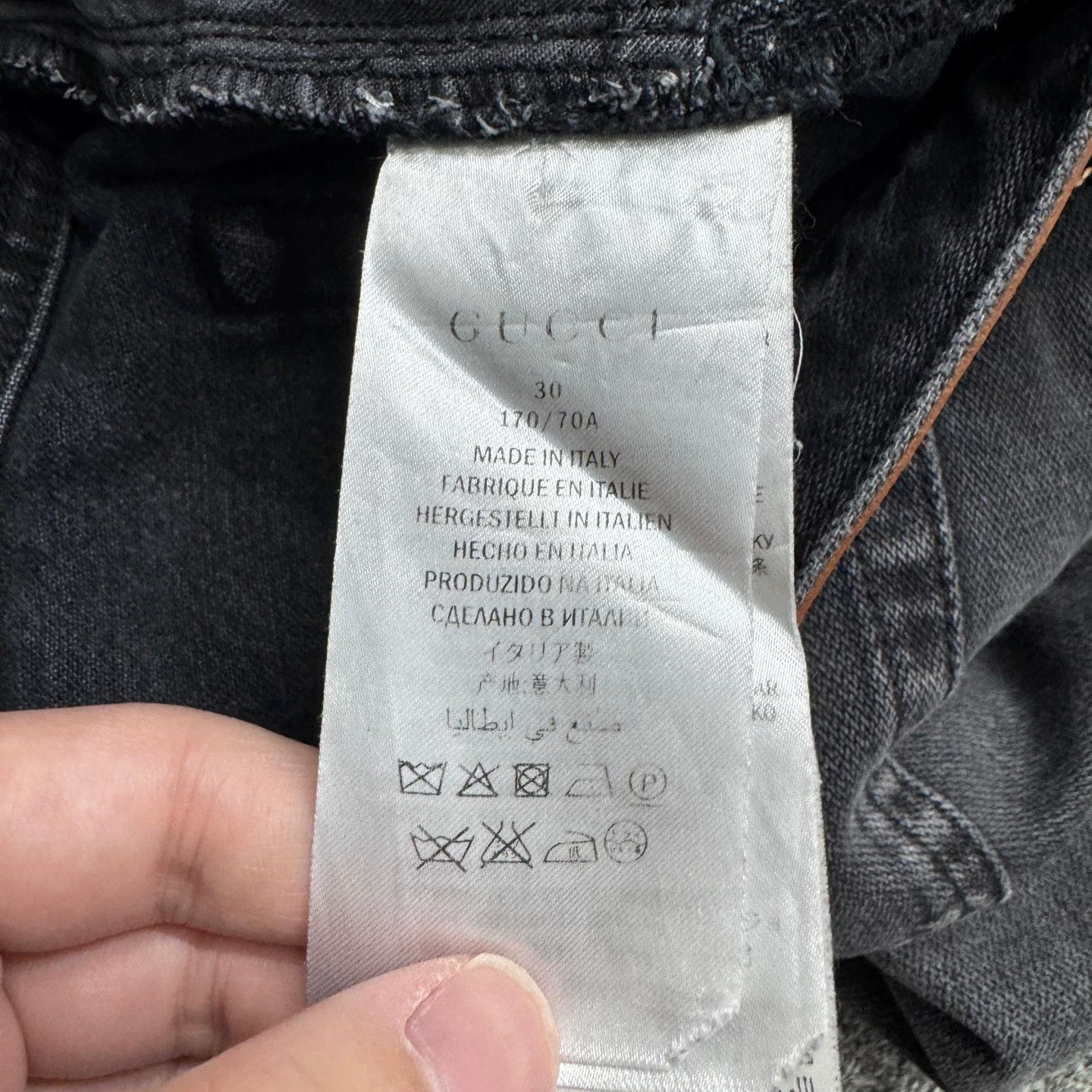 Gucci Gucci Bird Embroidered Washed Denim Jeans Size 30 Size US 30 / EU 46 - 4 Thumbnail