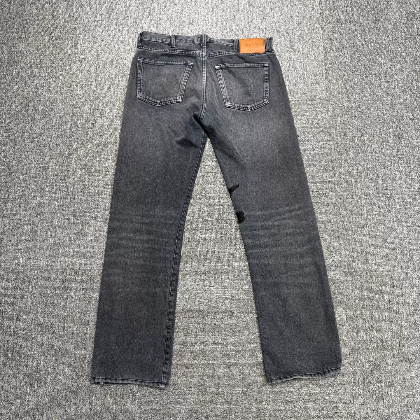 Gucci Gucci Bird Embroidered Washed Denim Jeans Size 30 Size US 30 / EU 46 - 6 Thumbnail