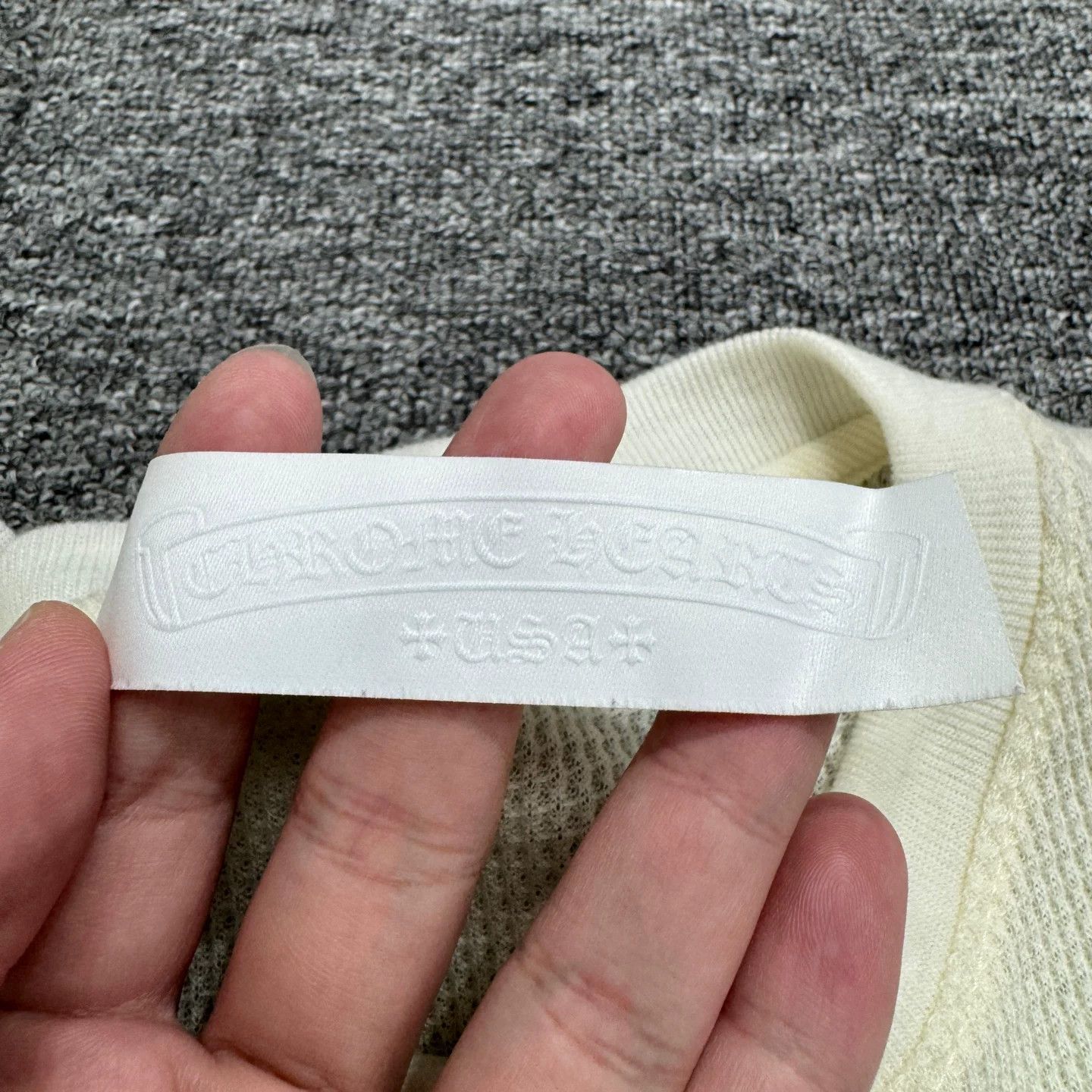 Chrome Hearts Chrome Hearts Embroidered Waffle Knit T-Shirt Size L Size US L / EU 52-54 / 3 - 3 Thumbnail