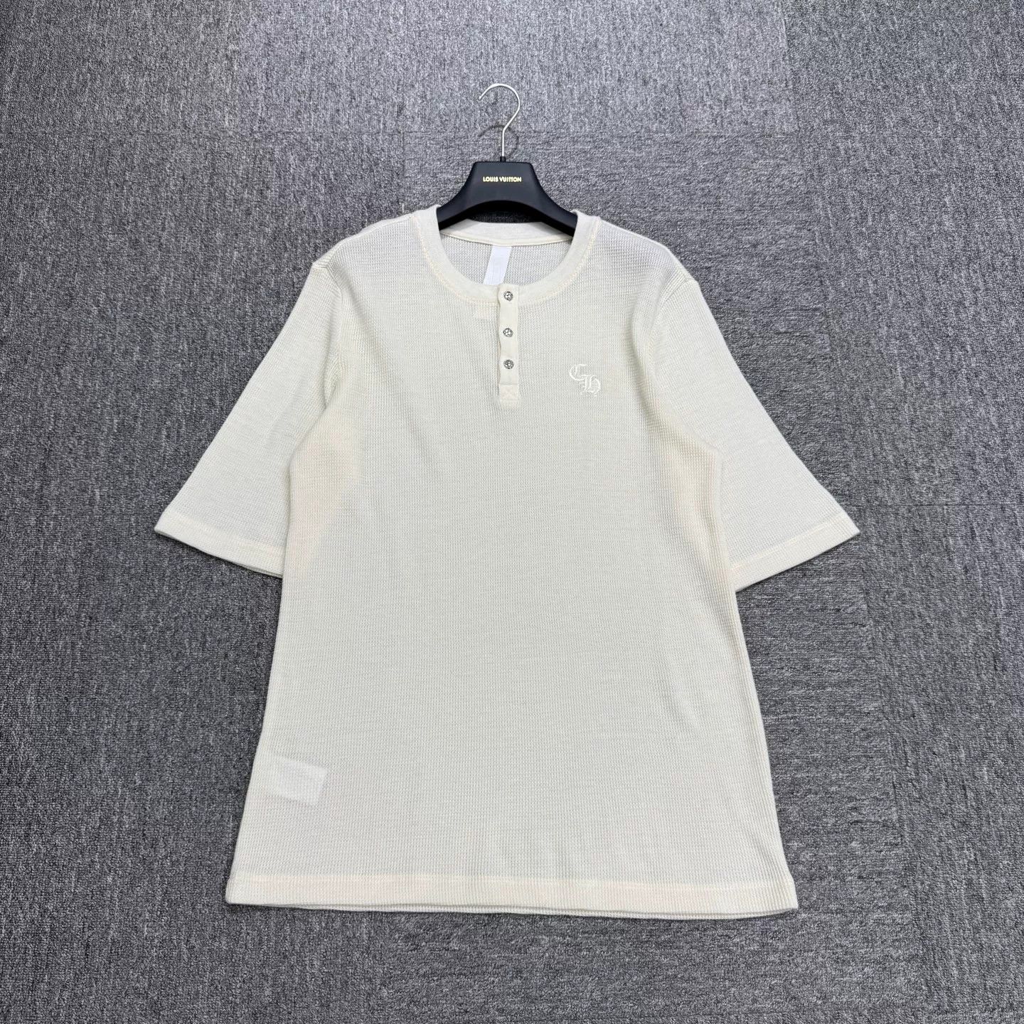 Chrome Hearts Chrome Hearts Embroidered Waffle Knit T-Shirt Size L Size US L / EU 52-54 / 3 - 2 Thumbnail