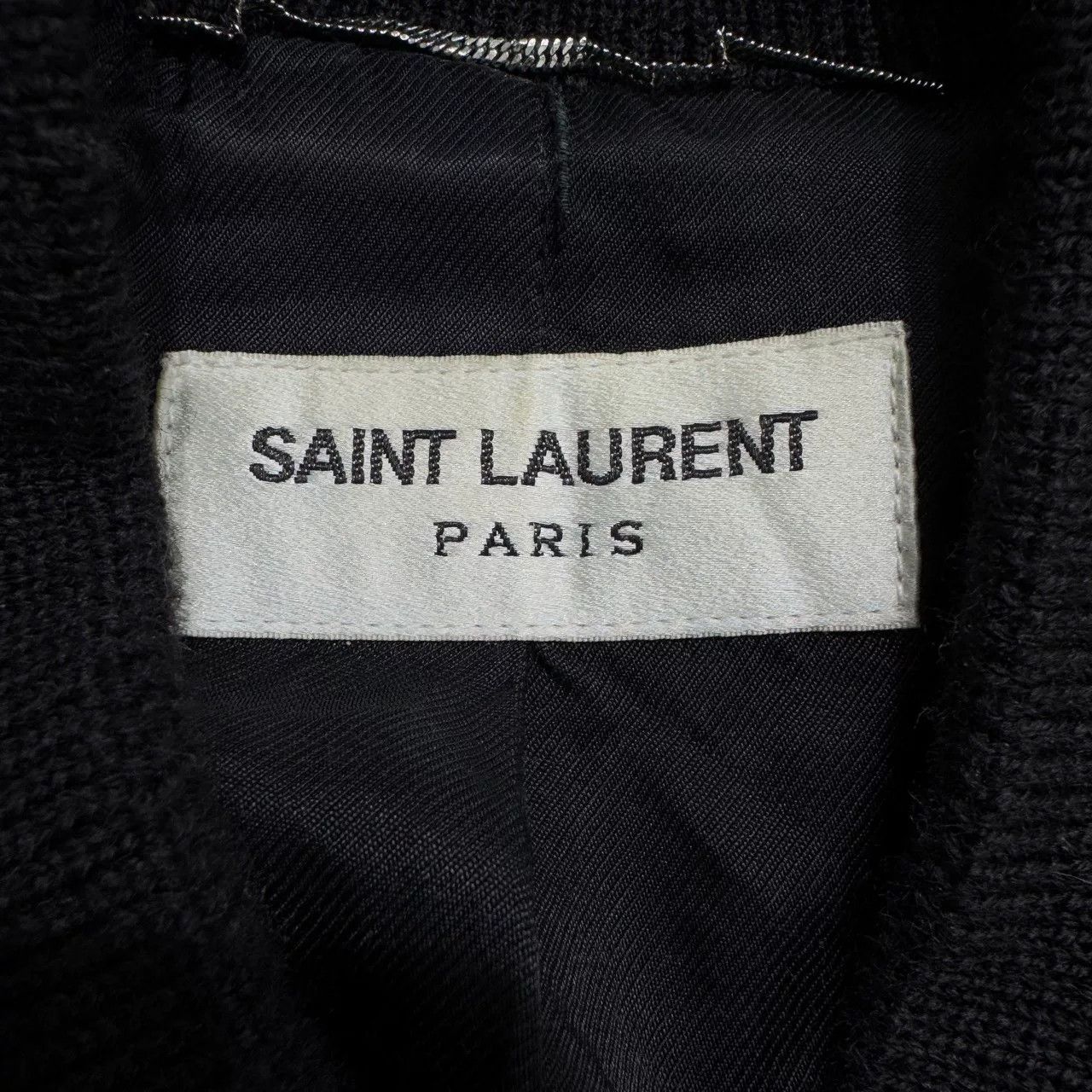 Saint Laurent Paris Saint Laurent Wool Leather Varsity Bomber Jacket Size M Size US M / EU 48-50 / 2 - 3 Thumbnail