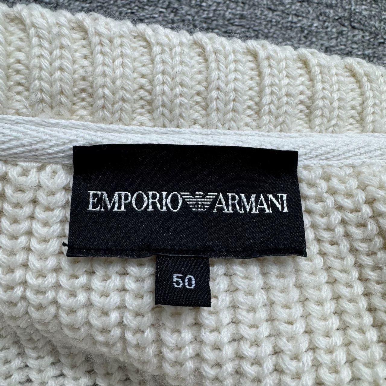 Emporio Armani Emporio Armani Cable Knit Cardigan Size 50 Size US M / EU 48-50 / 2 - 3 Thumbnail
