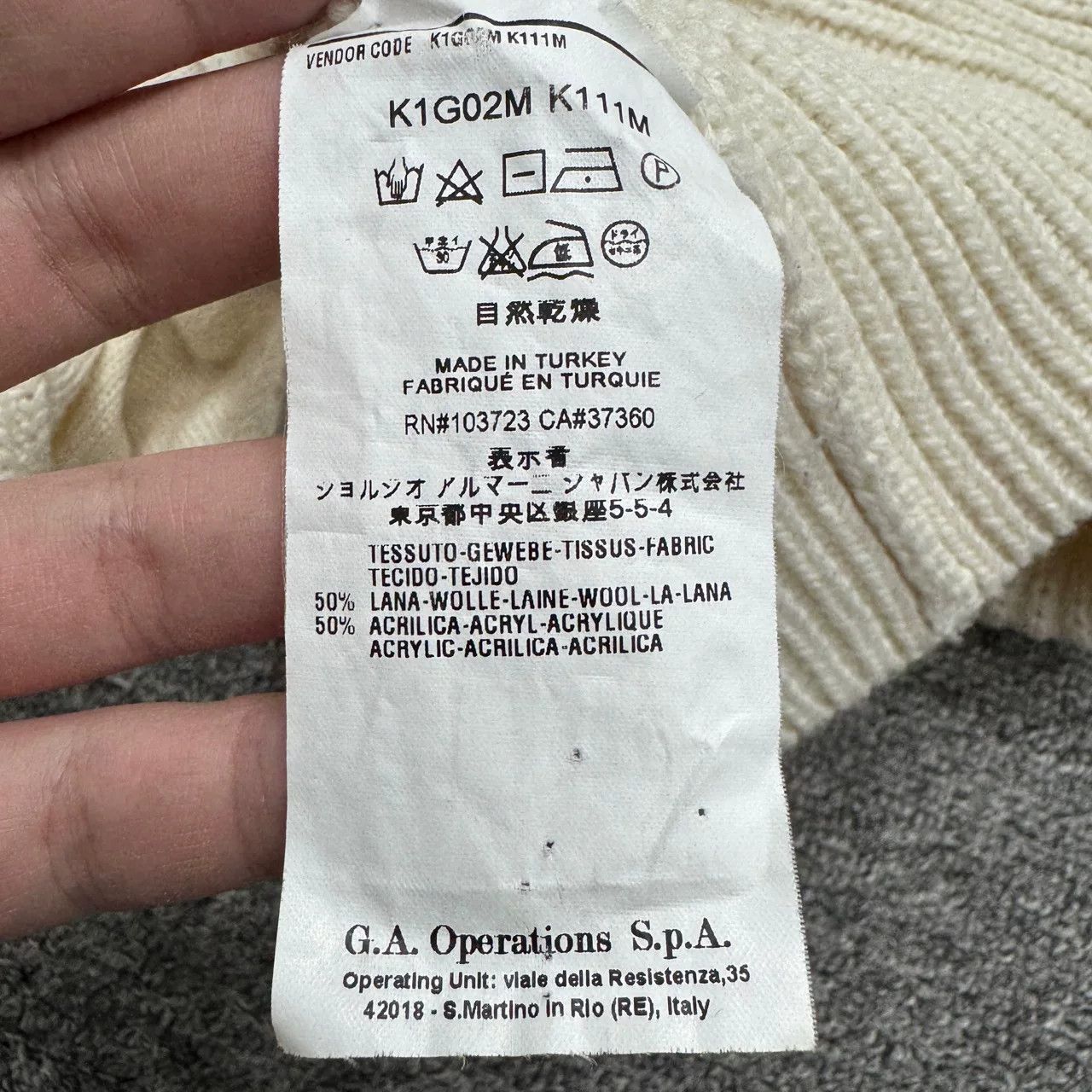 Emporio Armani Emporio Armani Cable Knit Cardigan Size 50 Size US M / EU 48-50 / 2 - 4 Thumbnail