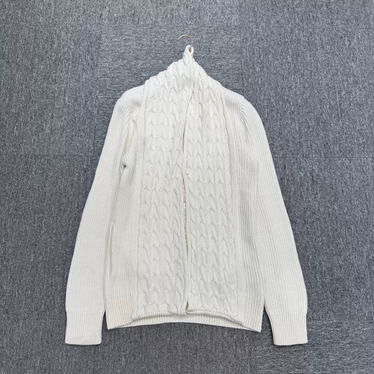 Emporio Armani Emporio Armani Cable Knit Cardigan Size 50 Size US M / EU 48-50 / 2 - 2 Thumbnail