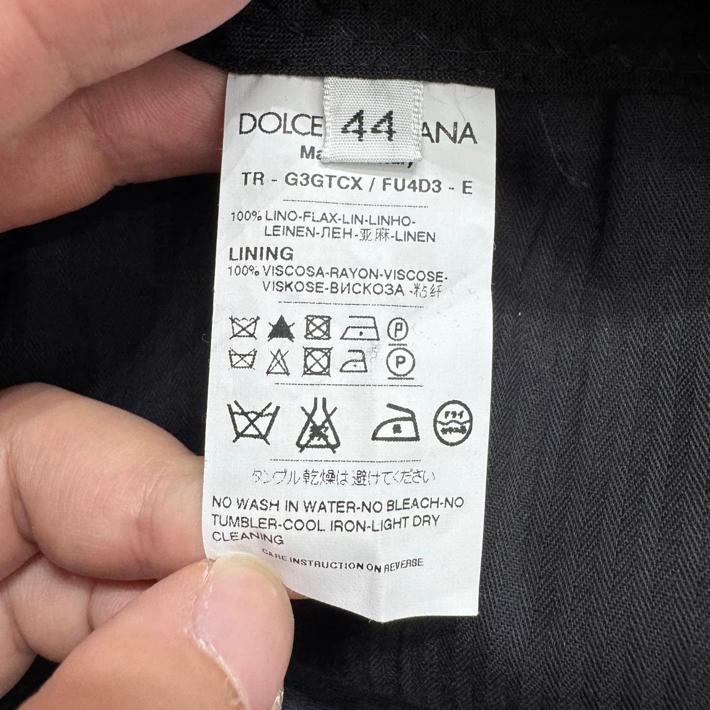 Dolce & Gabbana Dolce & Gabbana Linen Casual Pants Size 28 Size US 28 / EU 44 - 4 Thumbnail