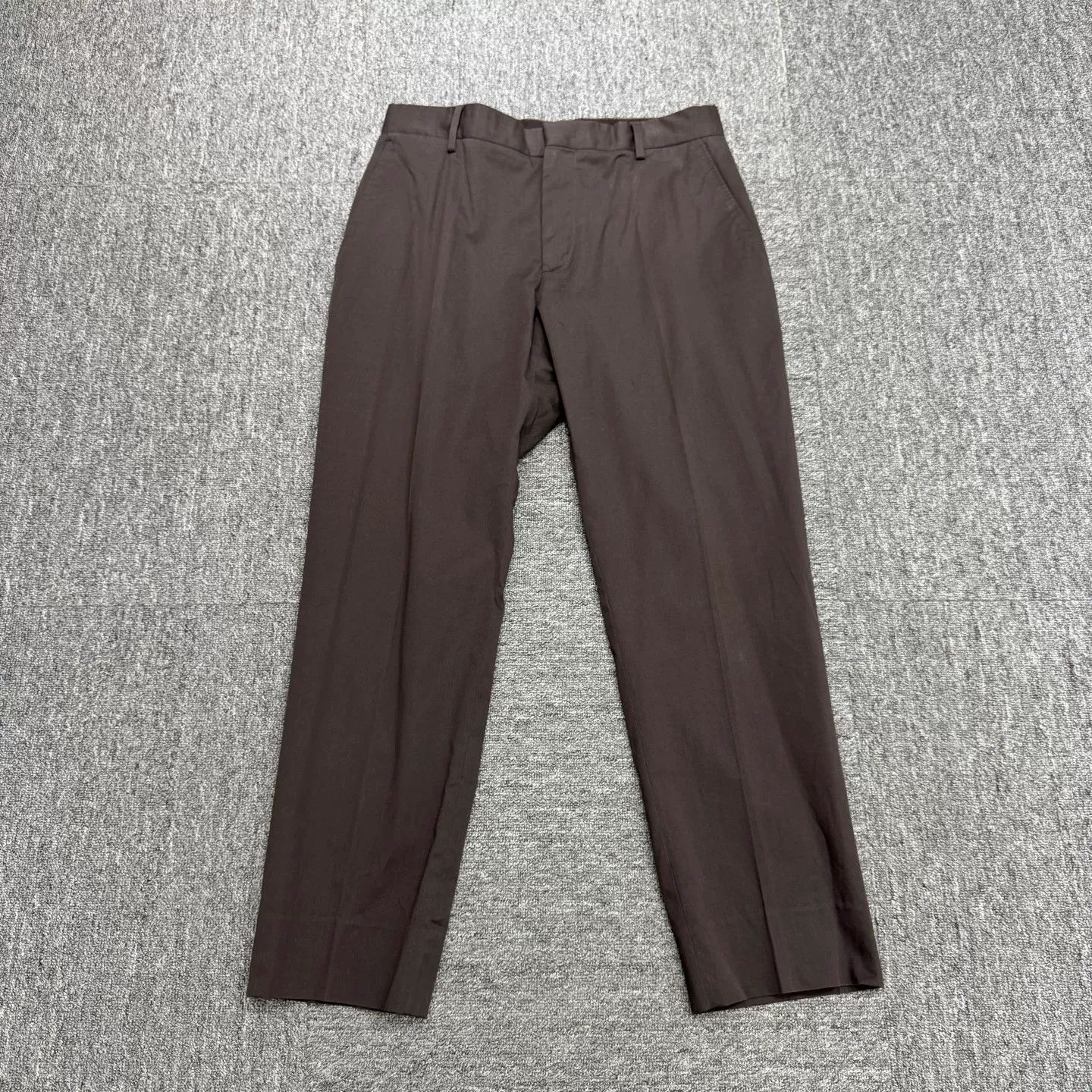 Ermenegildo Zegna Ermenegildo Zegna Brown Cotton Pants Size 34 Size US 34 / EU 50 - 2 Thumbnail