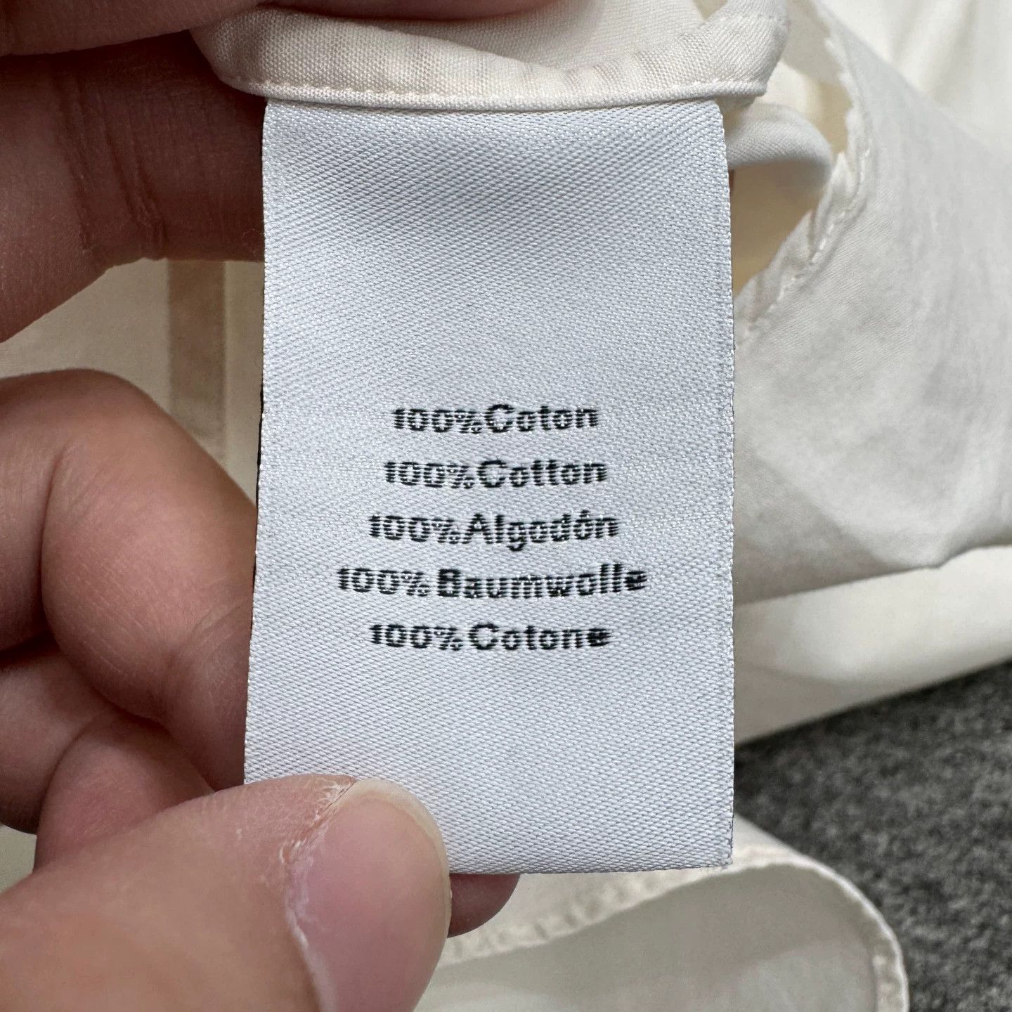Hermes Hermes White Cotton Button Up Shirt Size M Size US M / EU 48-50 / 2 - 4 Thumbnail
