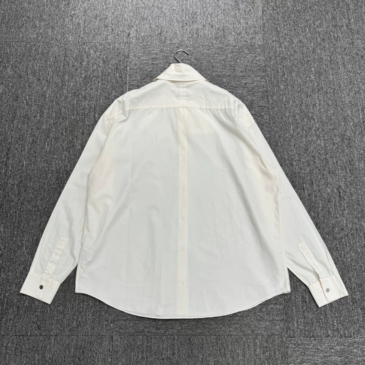 Hermes Hermes White Cotton Button Up Shirt Size M Size US M / EU 48-50 / 2 - 6 Thumbnail