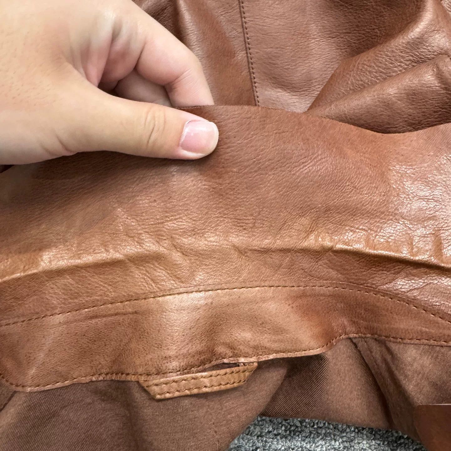 Giorgio Armani Giorgio Armani Lamb Leather Double Breasted Jacket Size 50 Size US M / EU 48-50 / 2 - 3 Thumbnail