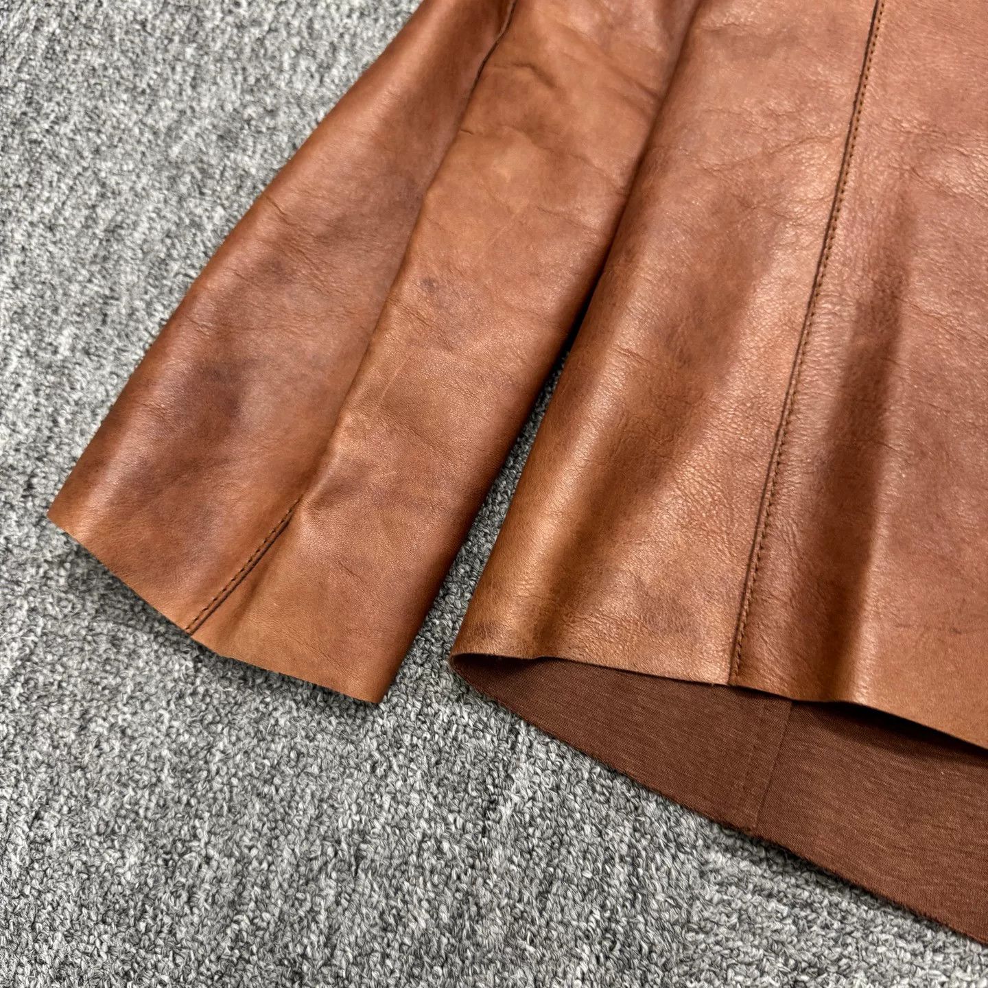 Giorgio Armani Giorgio Armani Lamb Leather Double Breasted Jacket Size 50 Size US M / EU 48-50 / 2 - 9 Thumbnail