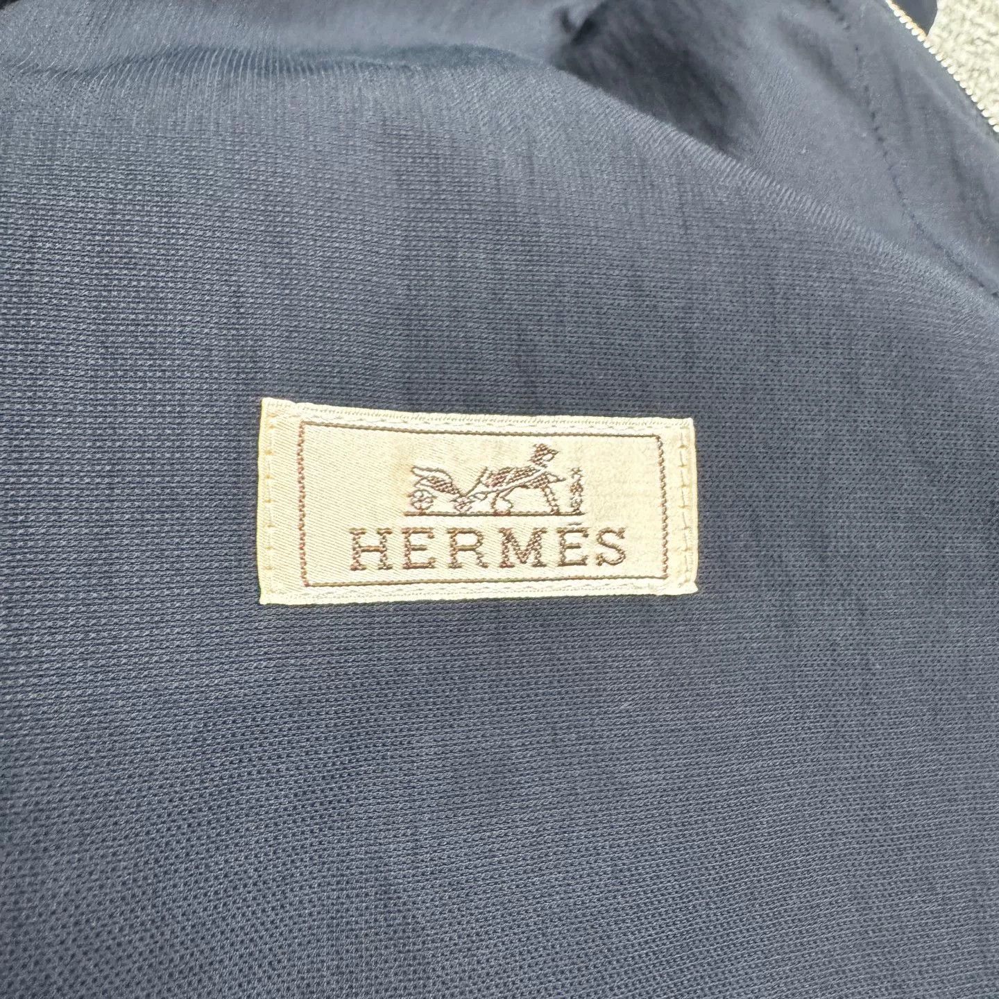 Hermes Hermès Navy Drawstring Light Jacket Size 48 Size US M / EU 48-50 / 2 - 3 Thumbnail
