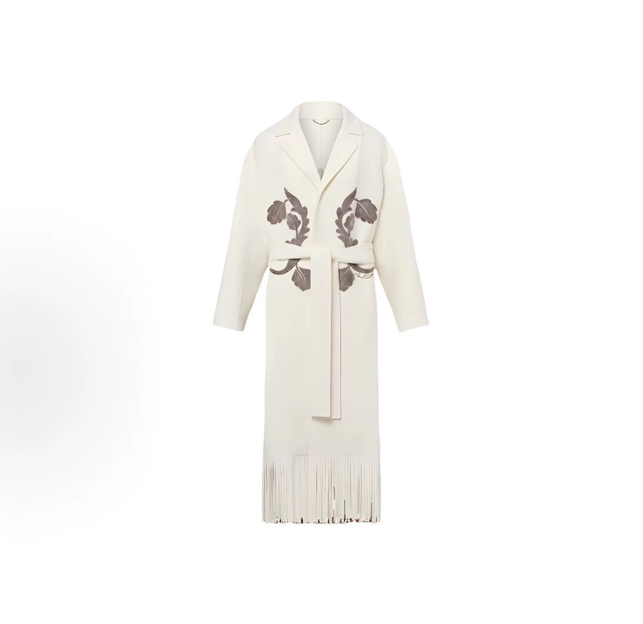 Louis Vuitton Louis Vuitton Embroidered Wool Fringe Coat US S Size US S / EU 44-46 / 1 - 2 Thumbnail