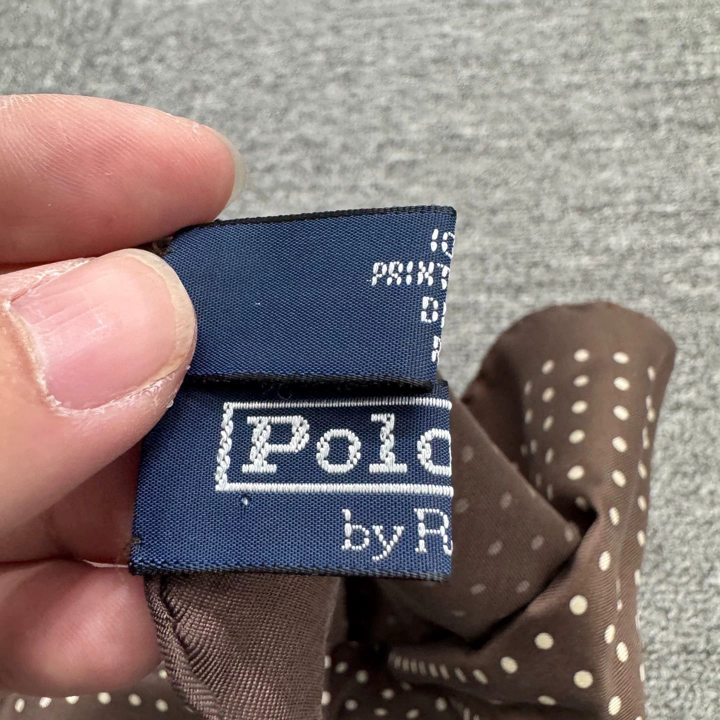 Polo Ralph Lauren Polo Ralph Lauren Brown Silk Polka Dot Pocket Square Size ONE SIZE - 5 Thumbnail