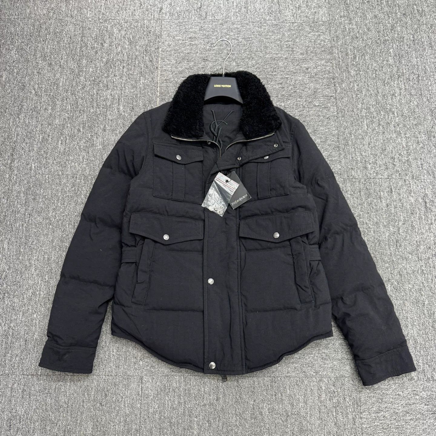 Saint Laurent Paris Saint Laurent Fur Collar Padded Jacket Size 46 Size US S / EU 44-46 / 1 - 2 Thumbnail