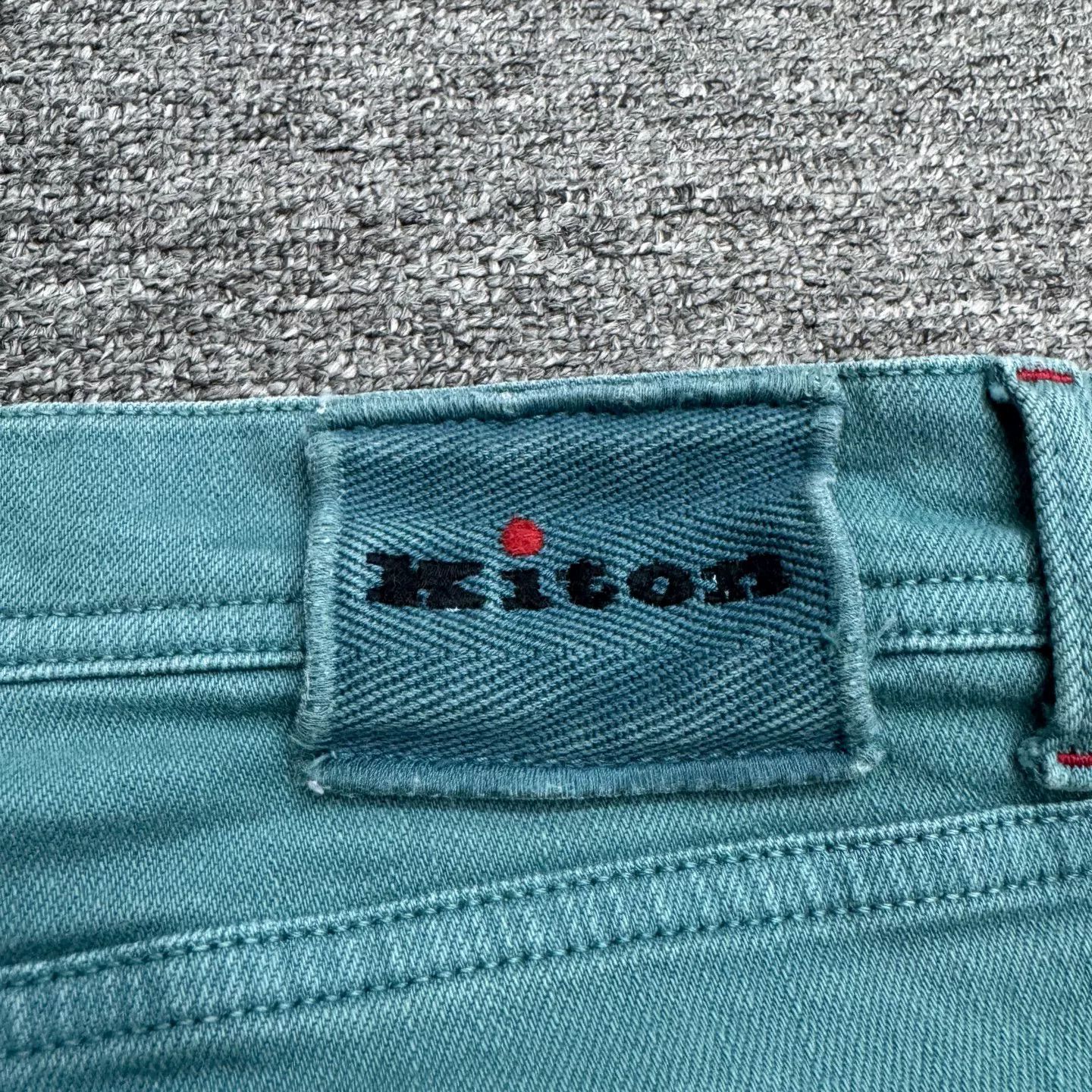 Kiton Kiton Teal Cotton Blend Jeans Size 36 Size US 36 / EU 52 - 8 Thumbnail